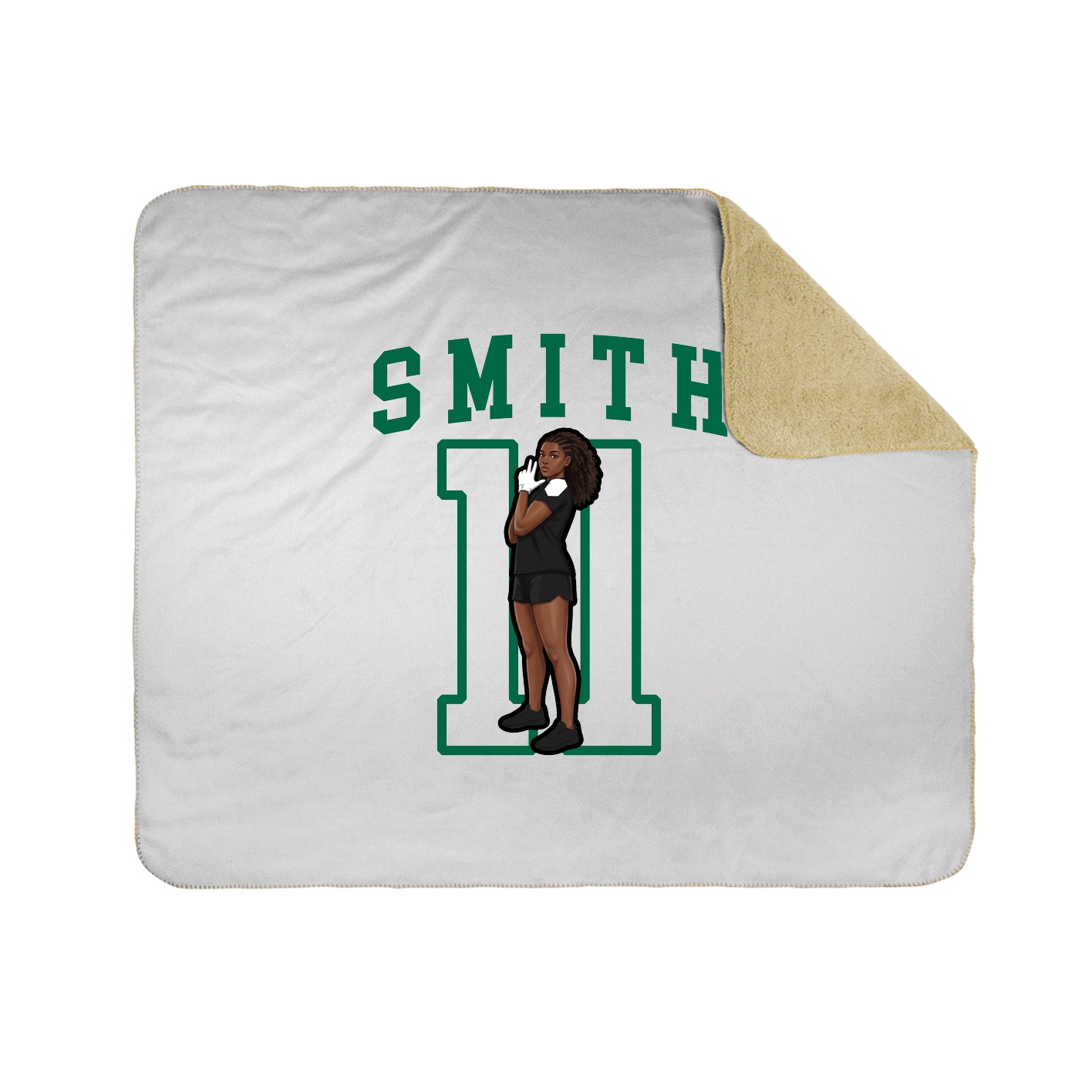 50x60 Sherpa Lined Throw Blanket