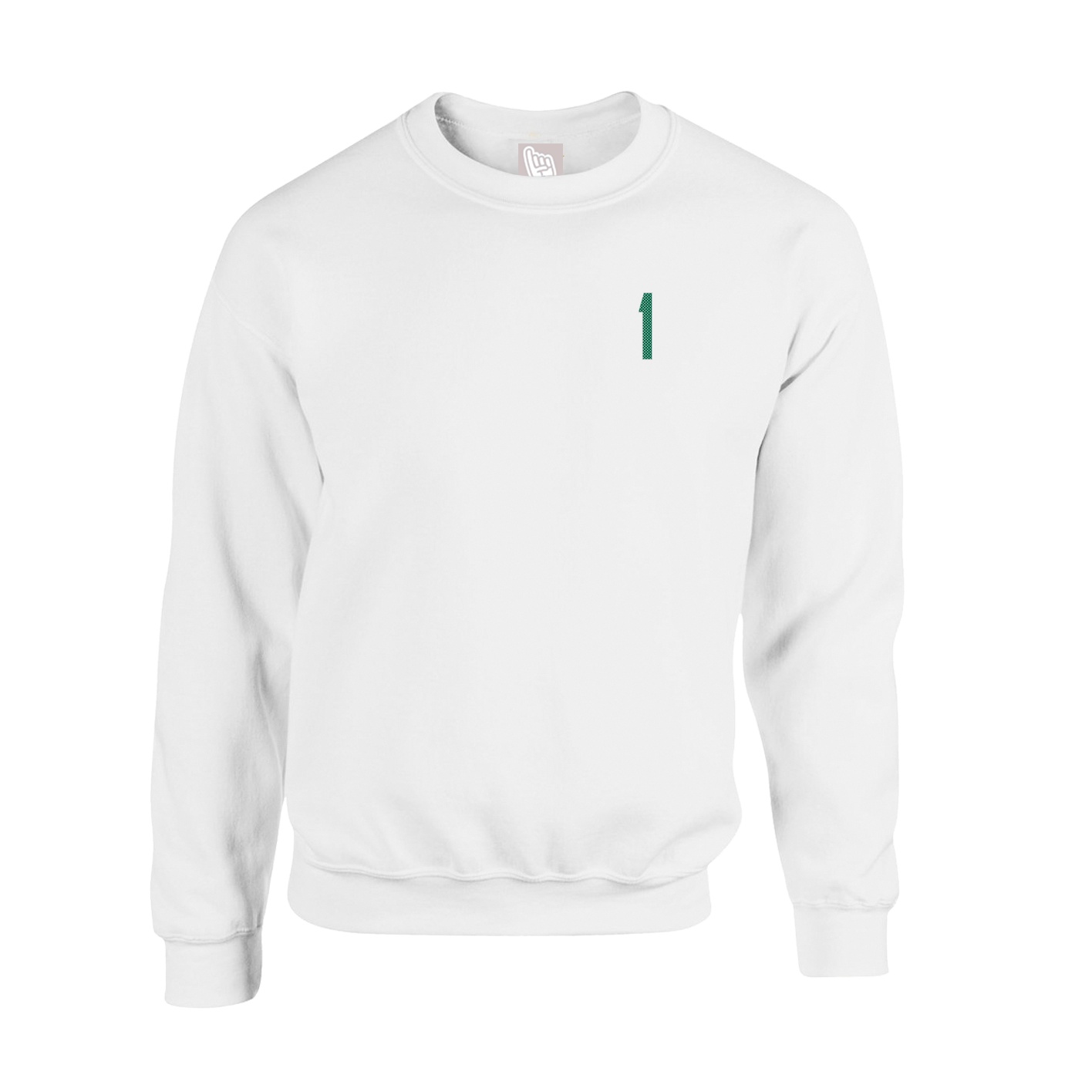 Fleece Crew — Front Shirsy in White