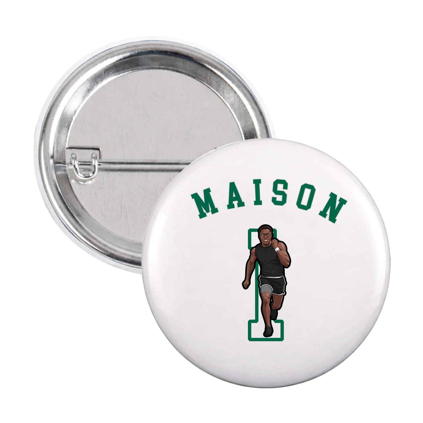 Game Day Button — Shirsey Arch in White