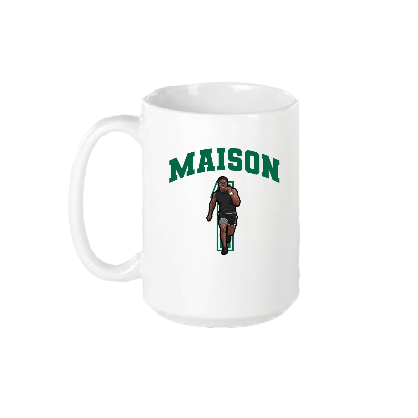15oz Coffee Mug — Number in White
