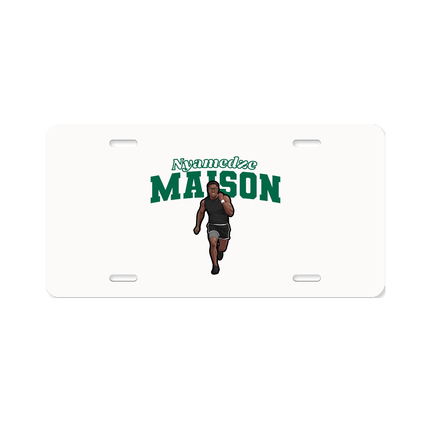 License Plate — Name Arch in Classic
