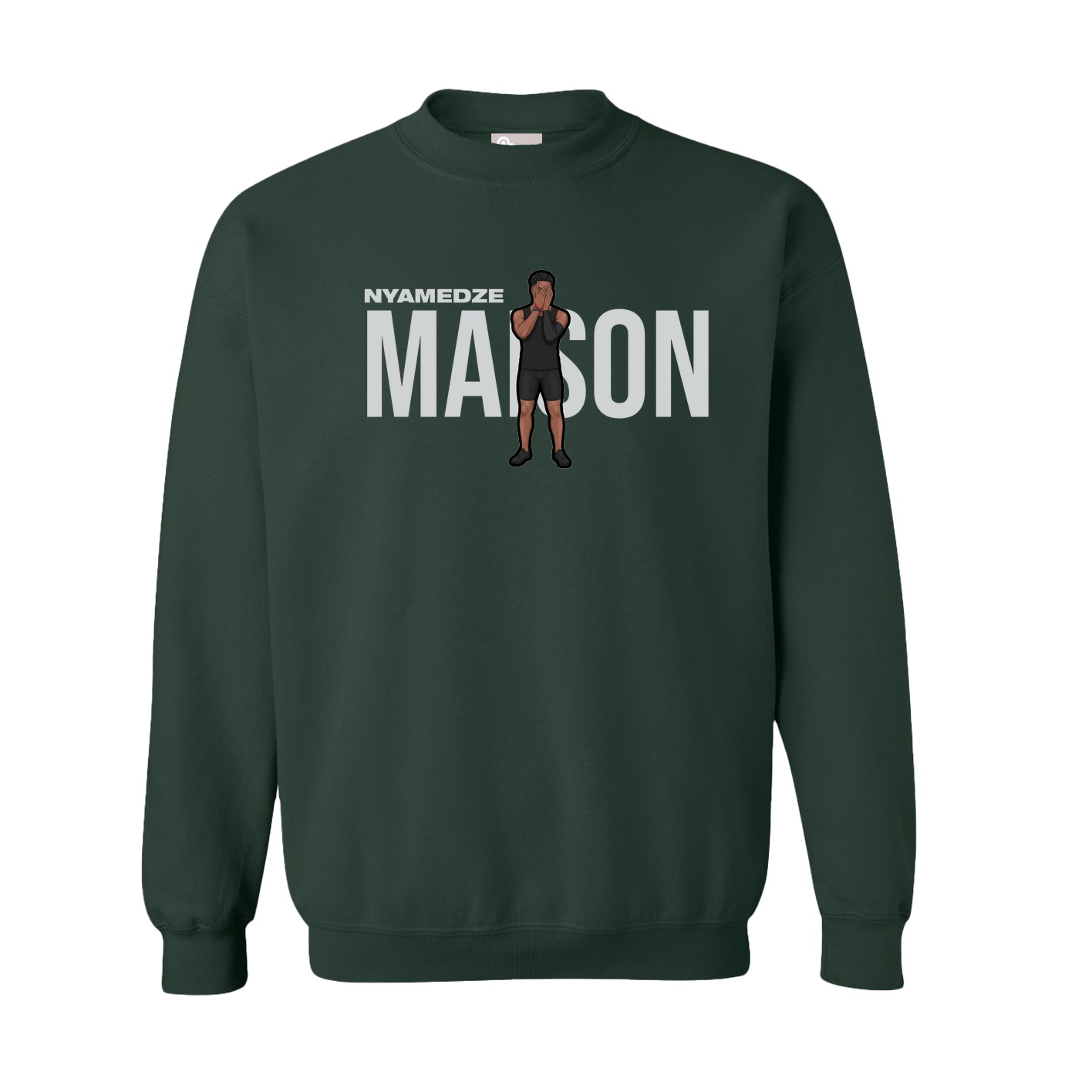 Fleece Crew — Player Name in Green