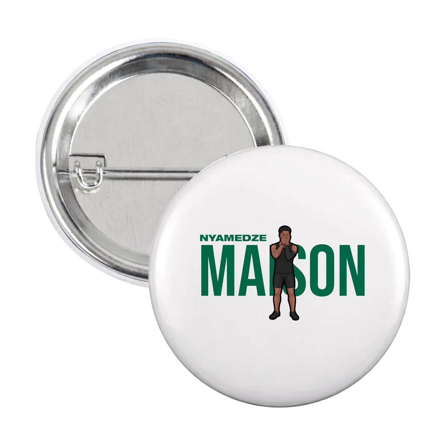 Game Day Button — Player Name in White