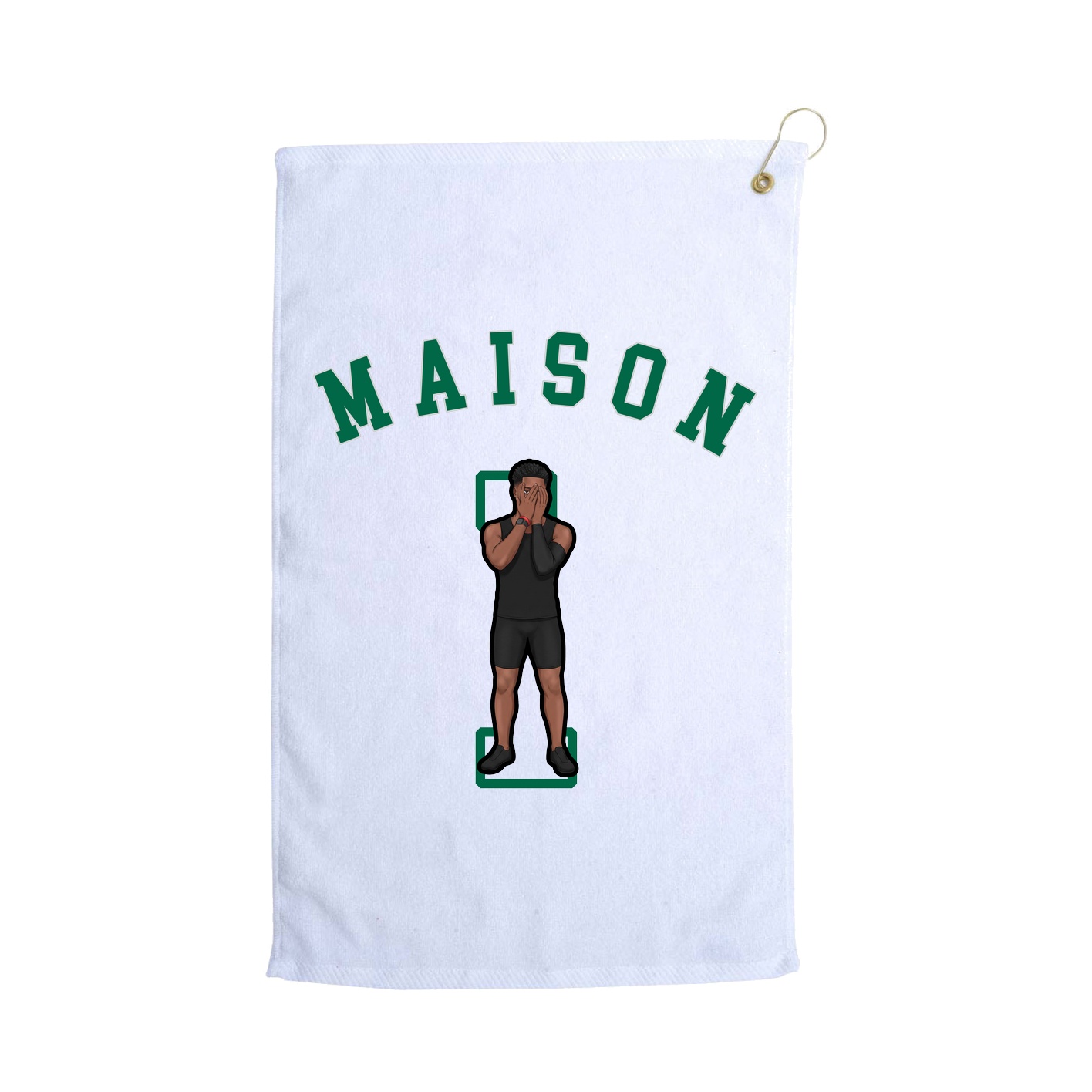 Golf Towel — Shirsey Arch in White