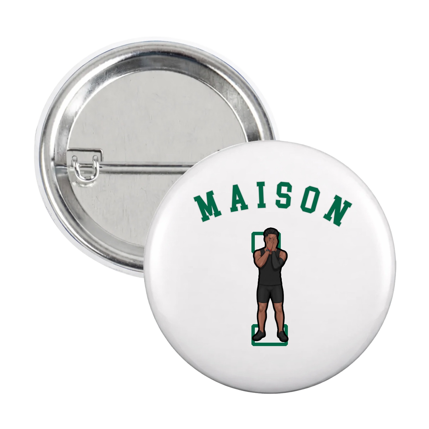 Game Day Button — Shirsey Arch in White