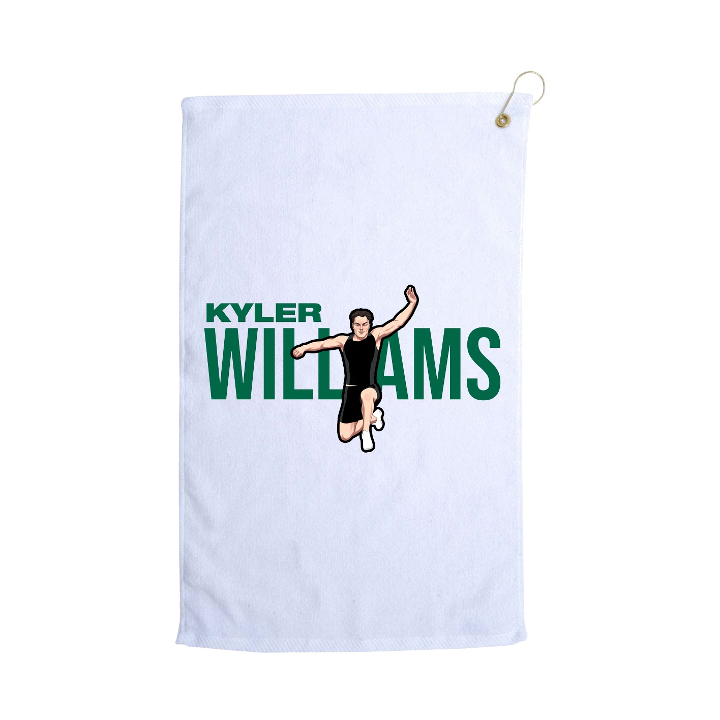 Golf Towel — Player Name in White