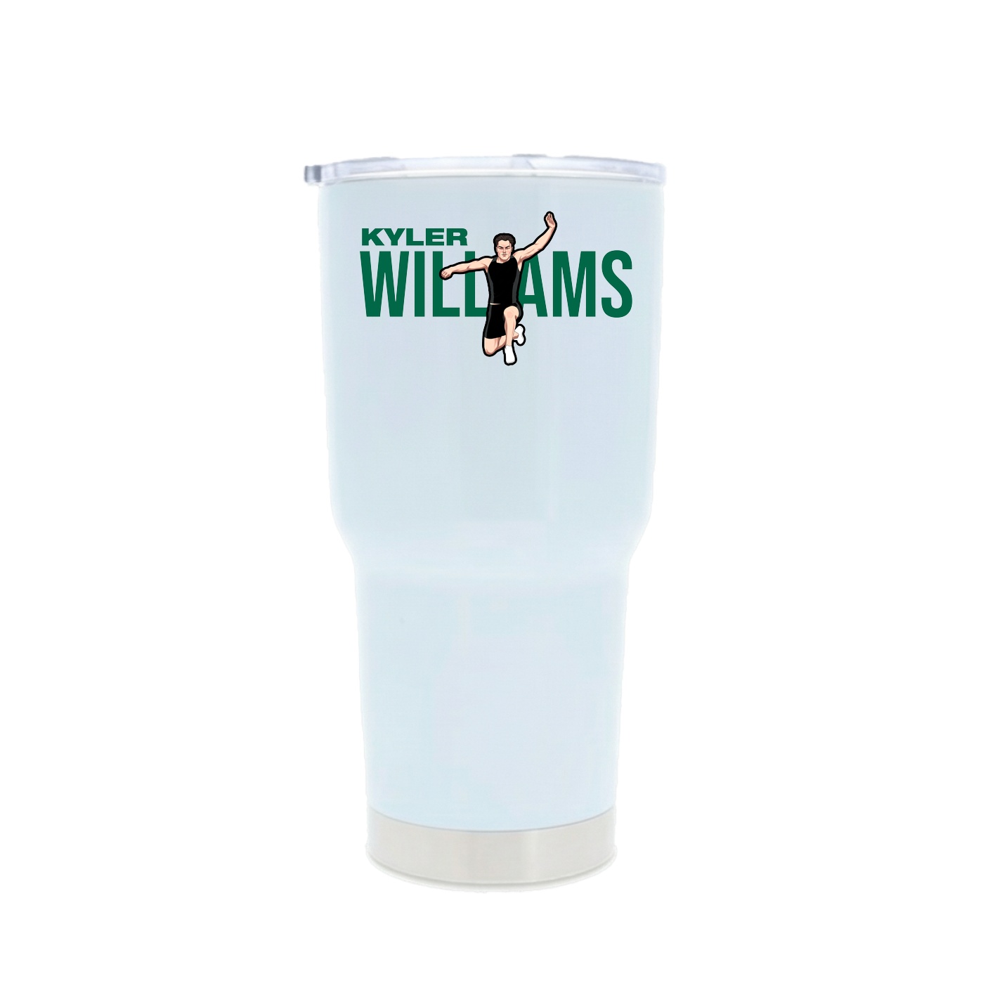 30oz Stainless Steel Tumbler — Player Name in White