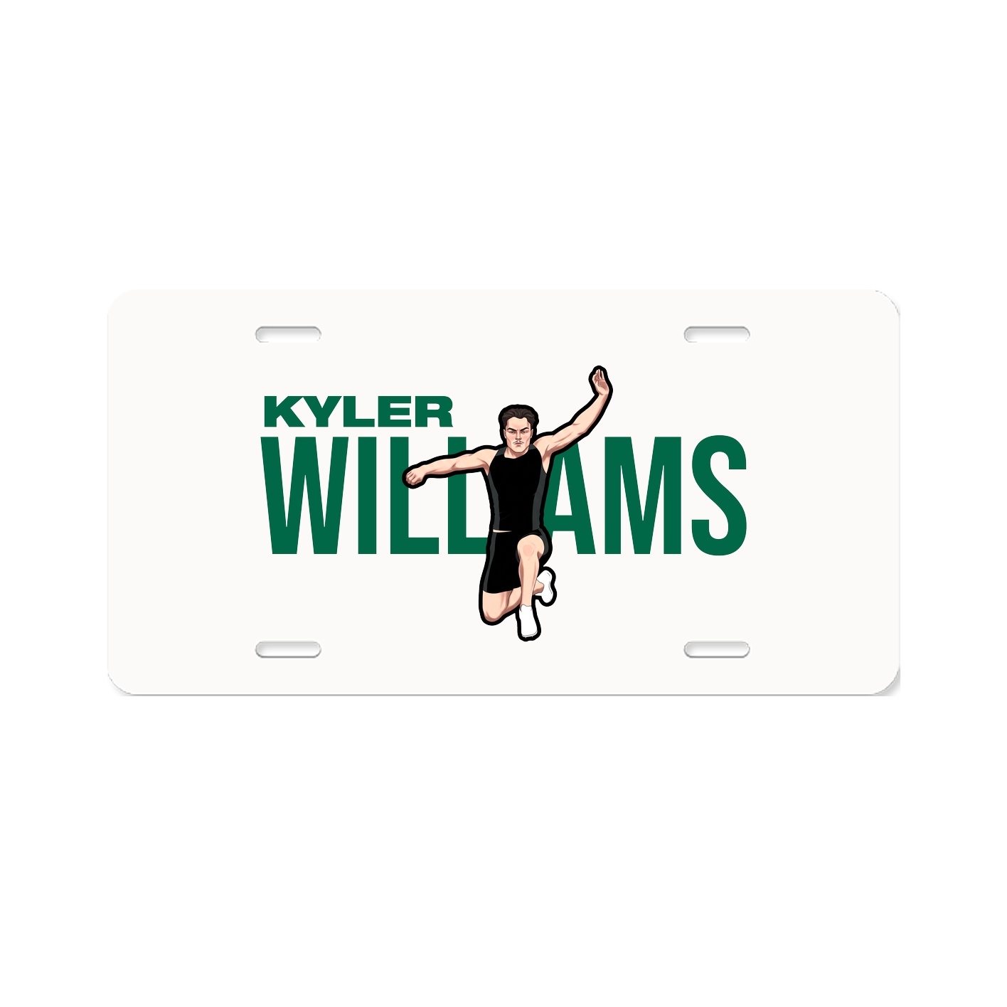License Plate — Player Name in Classic