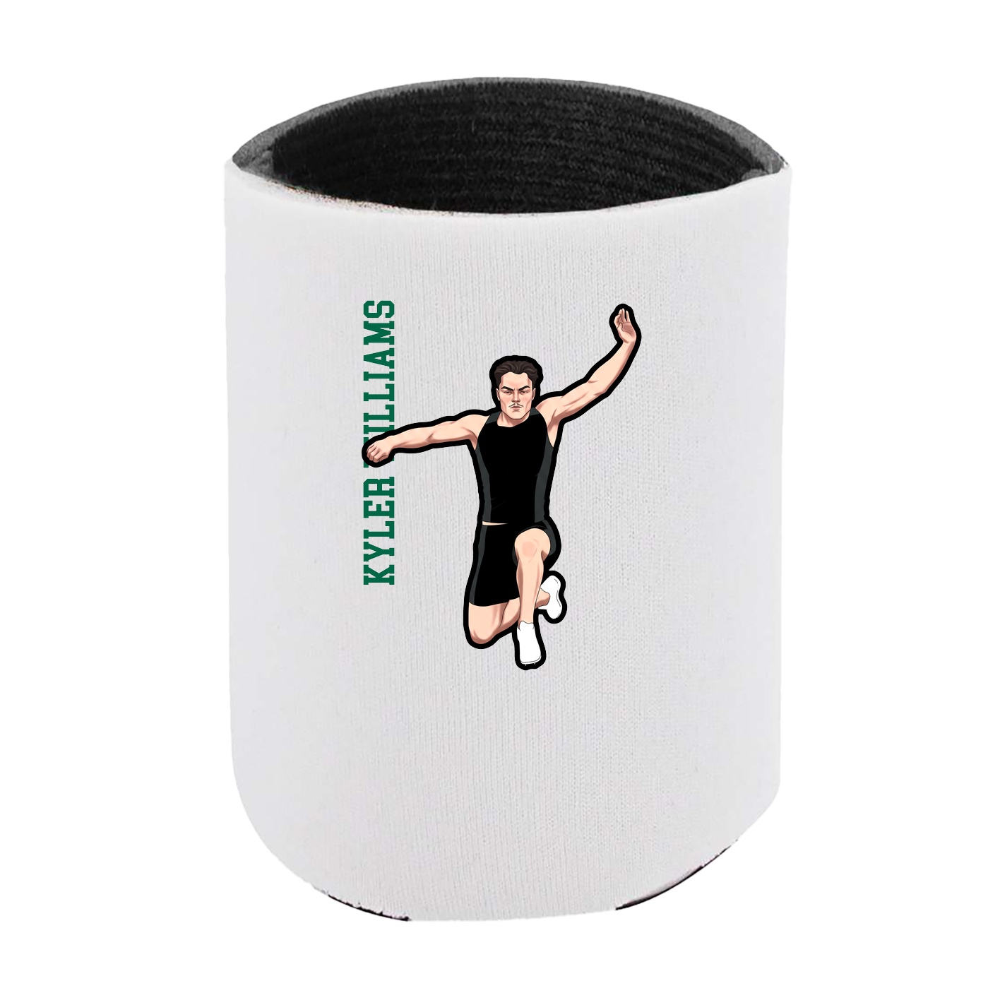 Can Holder — Name Vertical in White