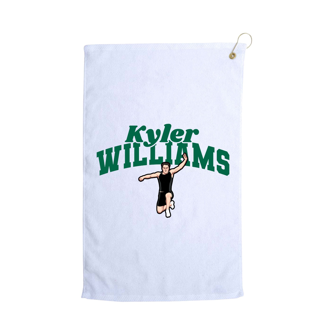 Golf Towel — Signature Arch in White