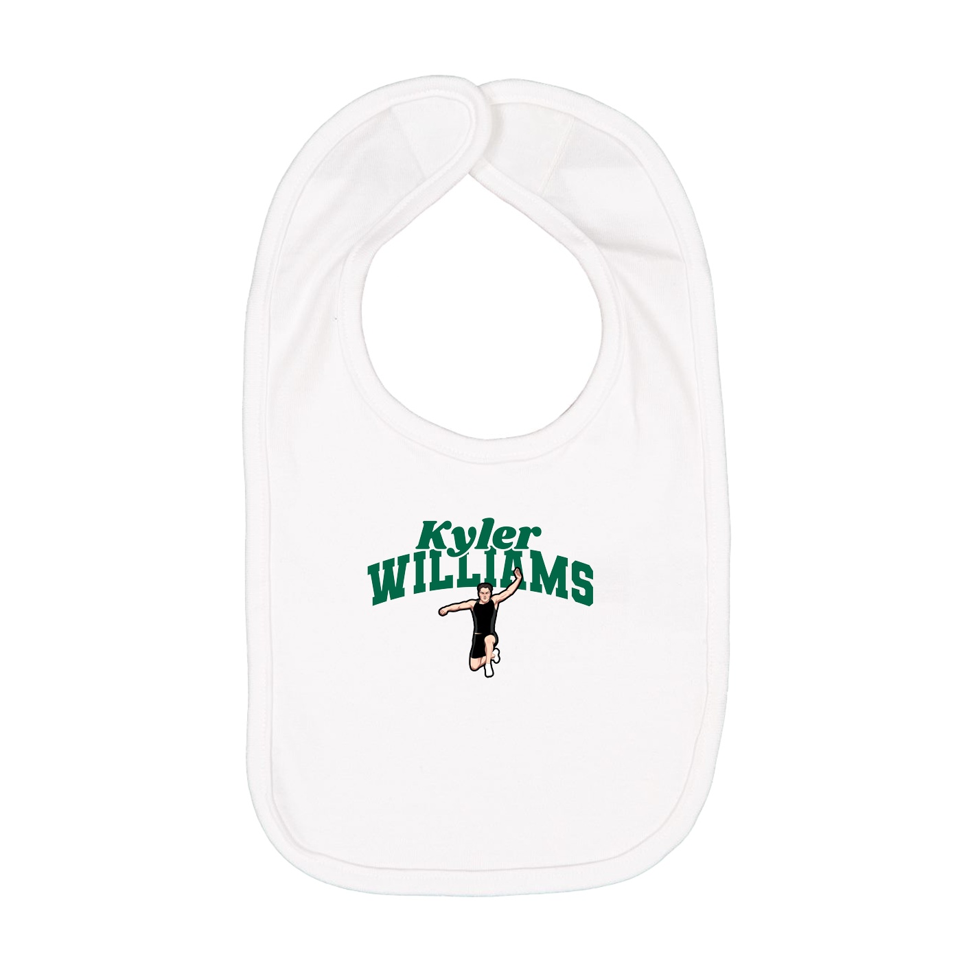 Infant Bib — Signature Arch in White