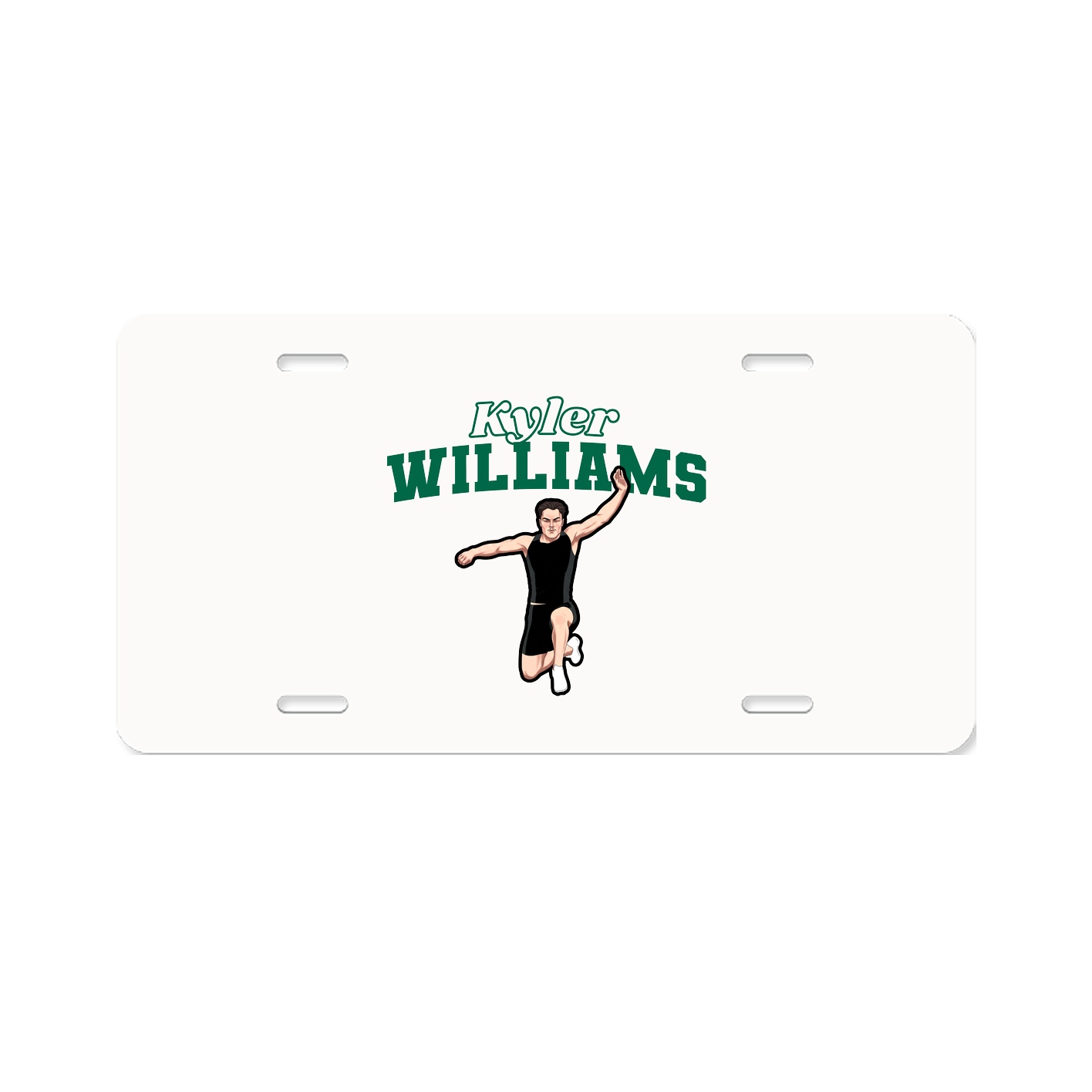 License Plate — Name Arch in Classic