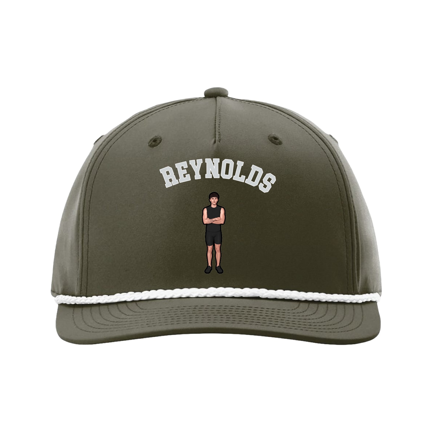 Five-Panel Classic Rope Cap — Shirsey Arch in Green