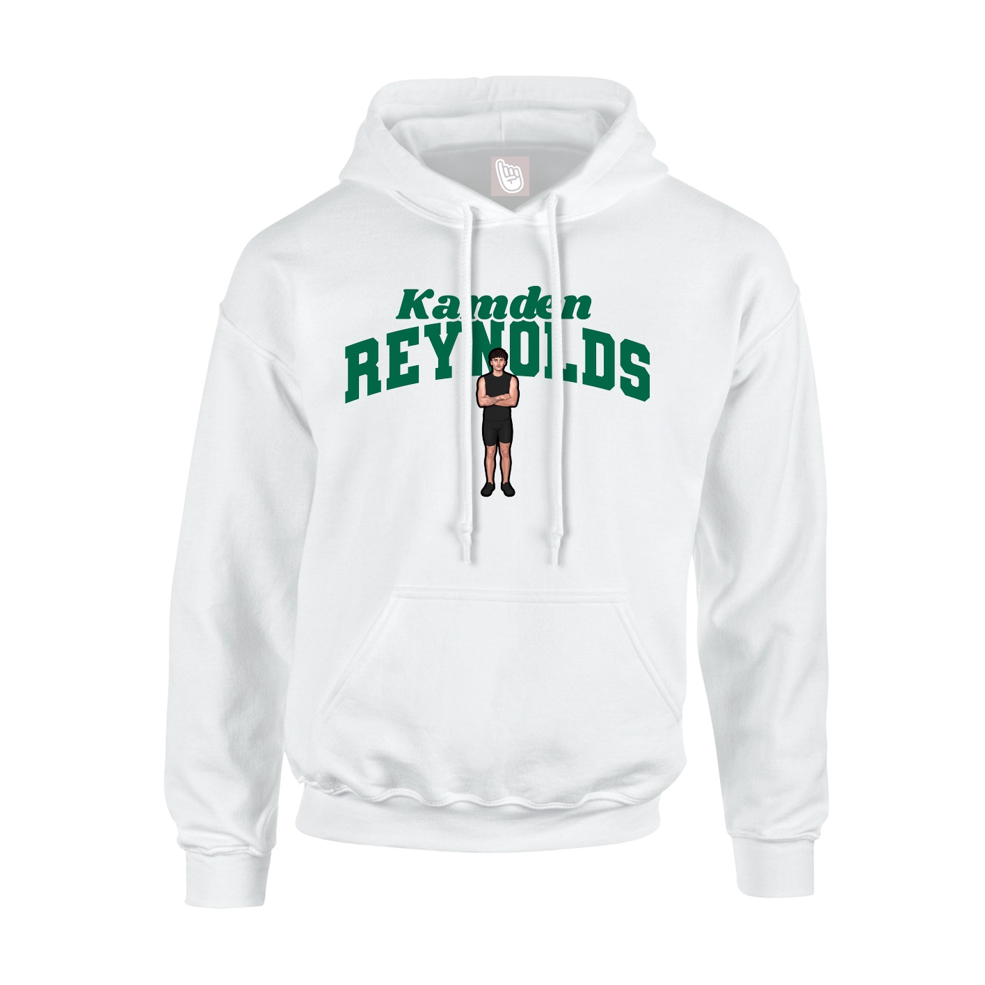 Hoodie — Signature Arch in White