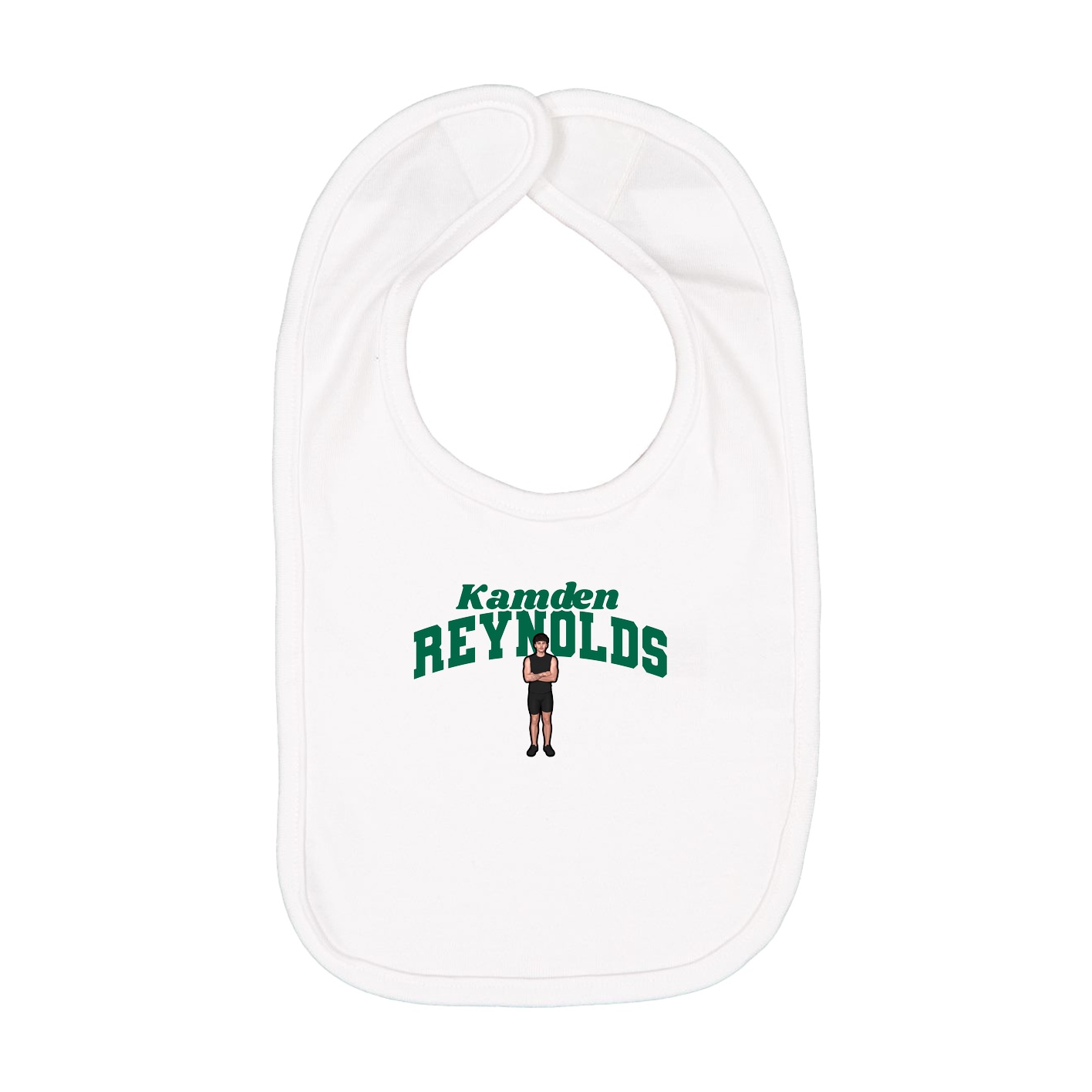 Infant Bib — Signature Arch in White