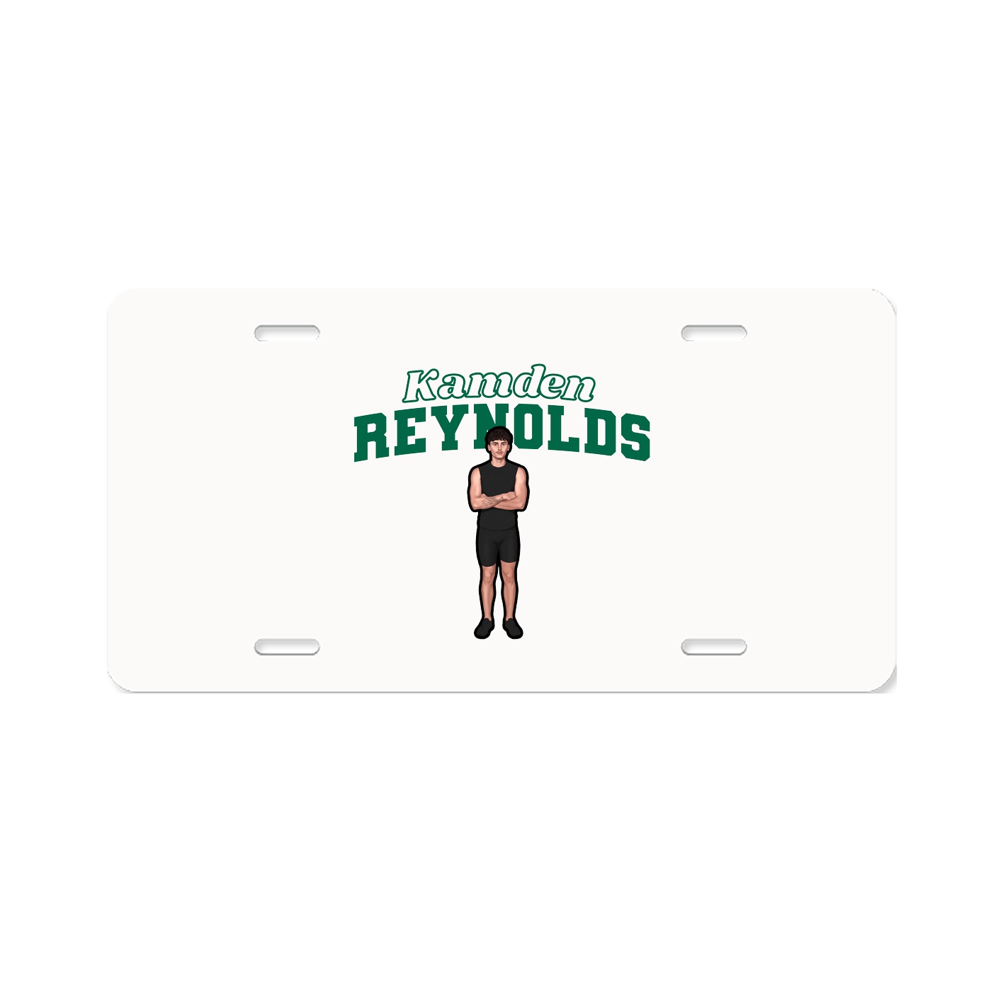 License Plate — Name Arch in Classic