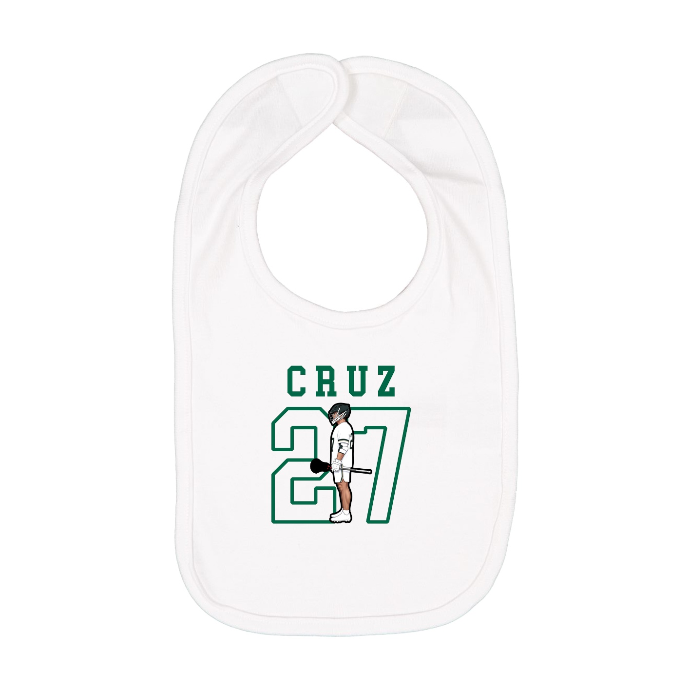 Infant Bib — Shirsey in White