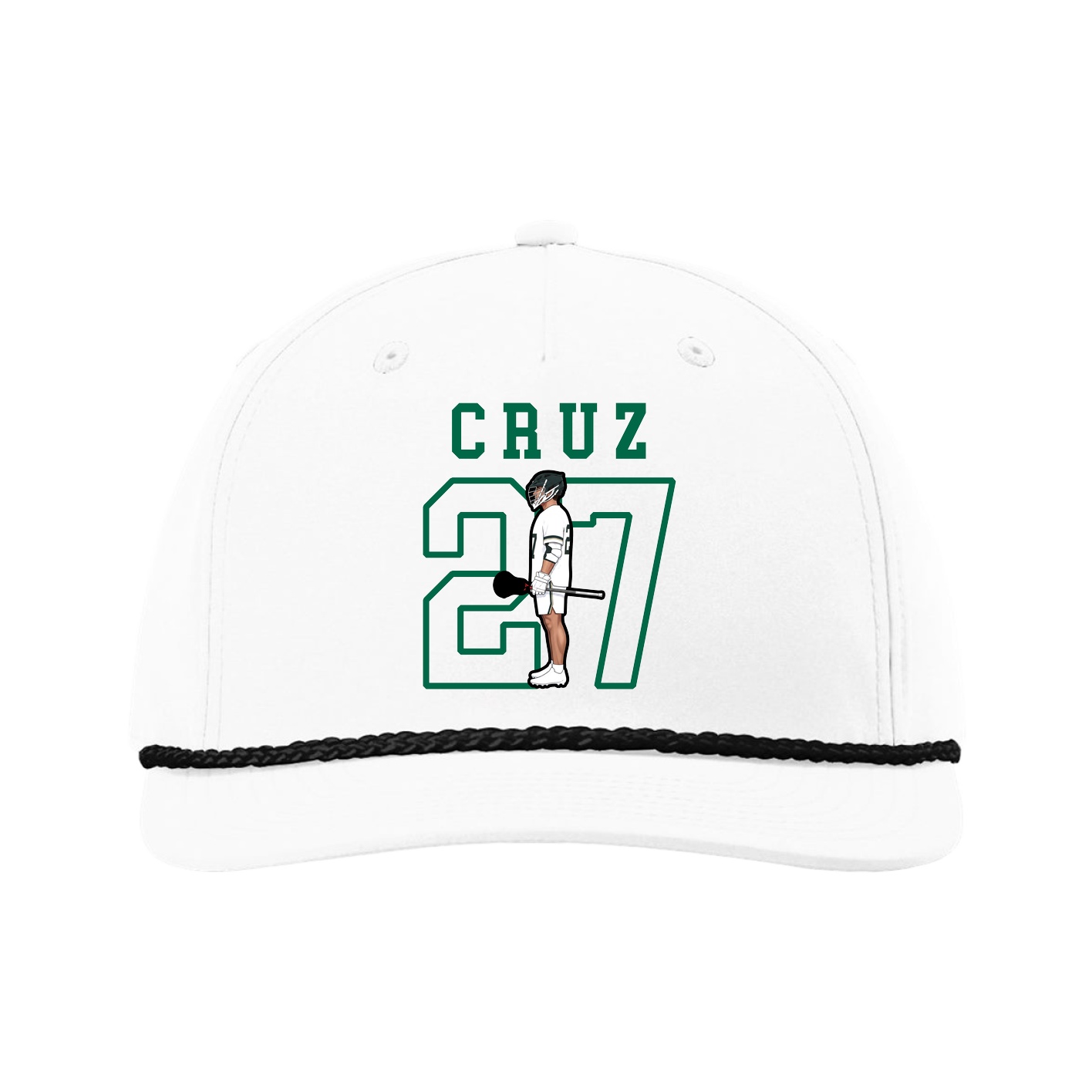 Five-Panel Classic Rope Cap — Shirsey in White
