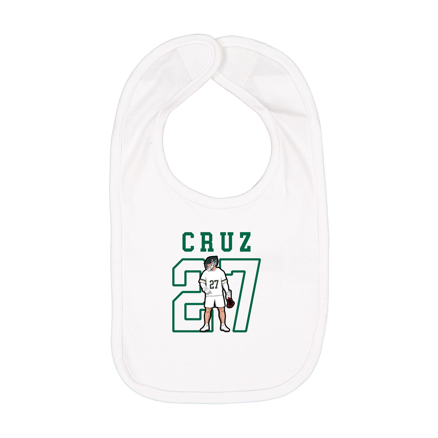 Infant Bib — Shirsey in White