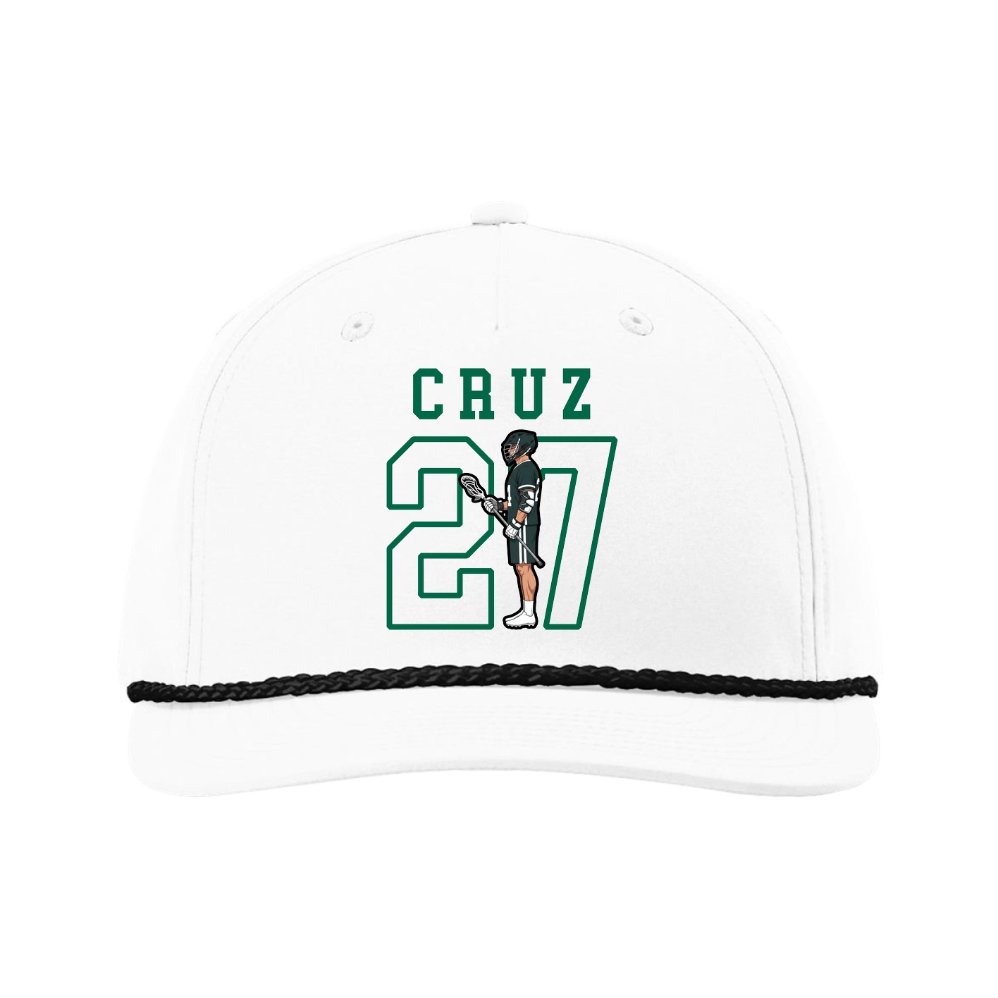 Five-Panel Classic Rope Cap — Shirsey in White