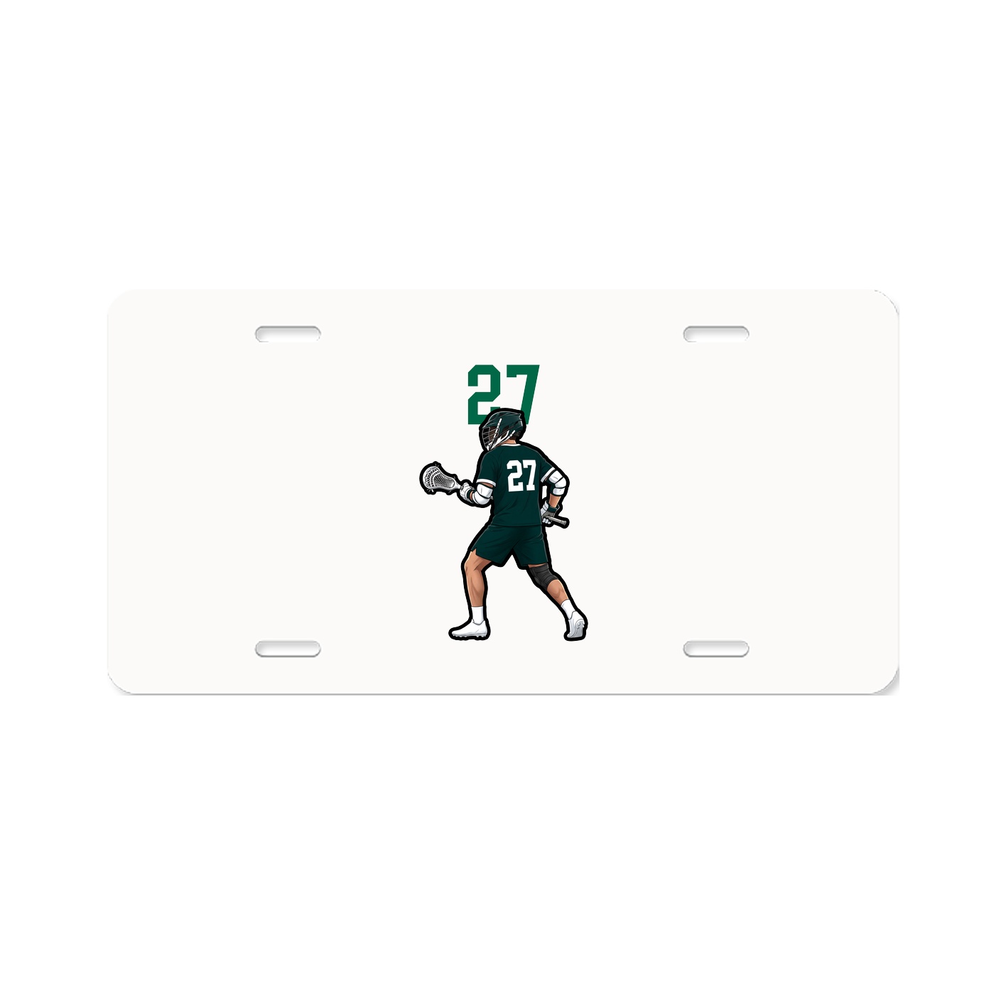 License Plate — Number Top in Classic