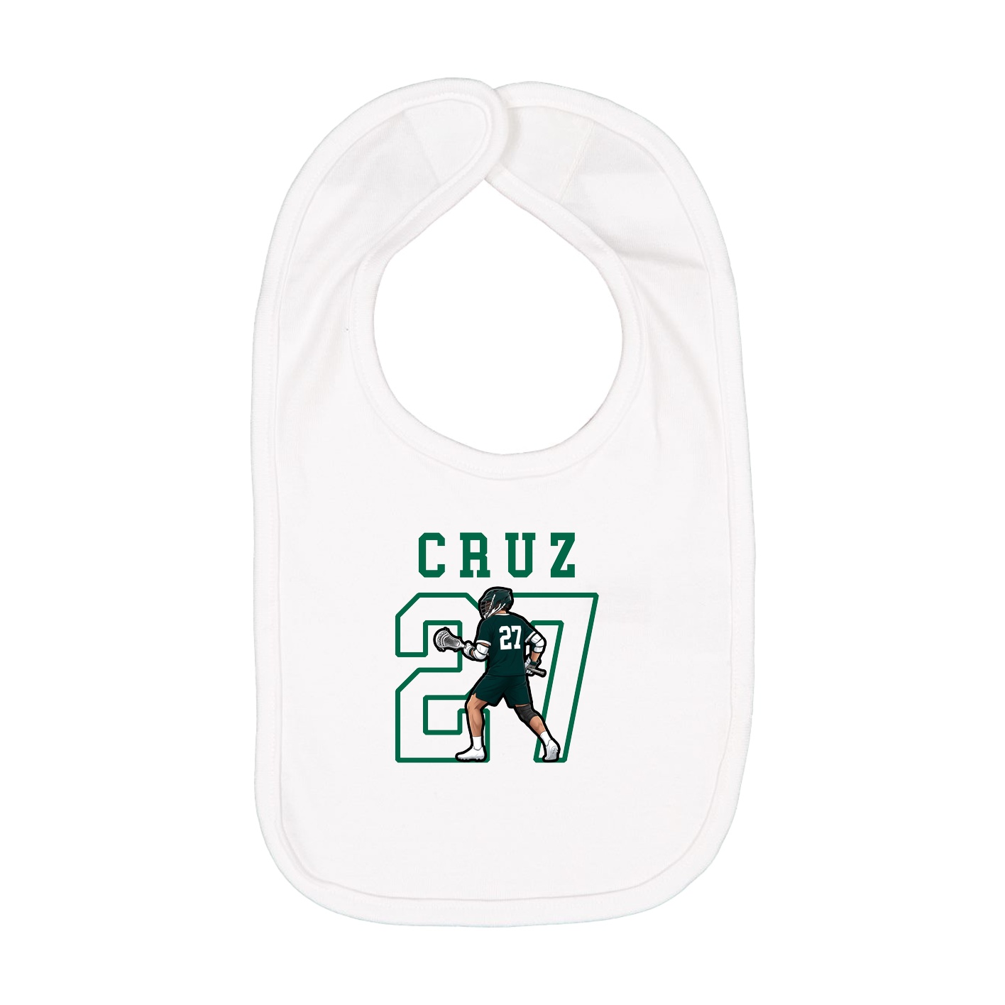 Infant Bib — Shirsey in White