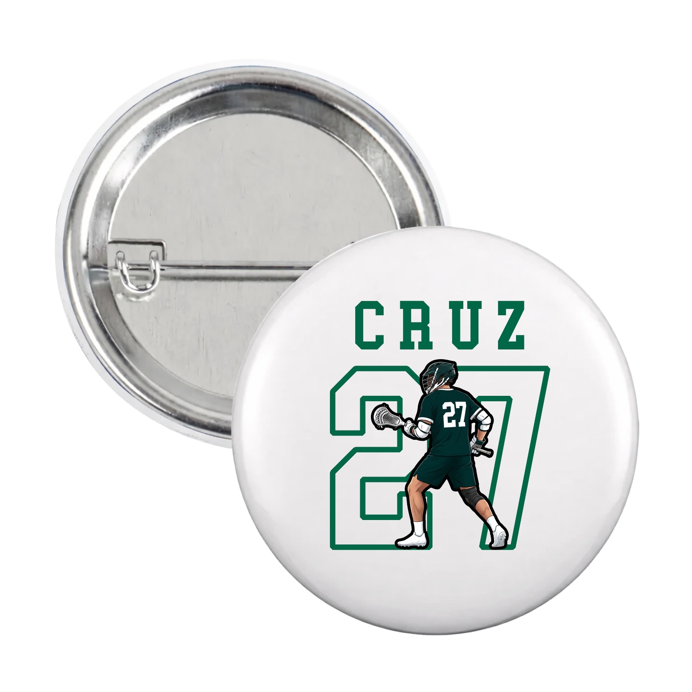 Game Day Button — Shirsey in White