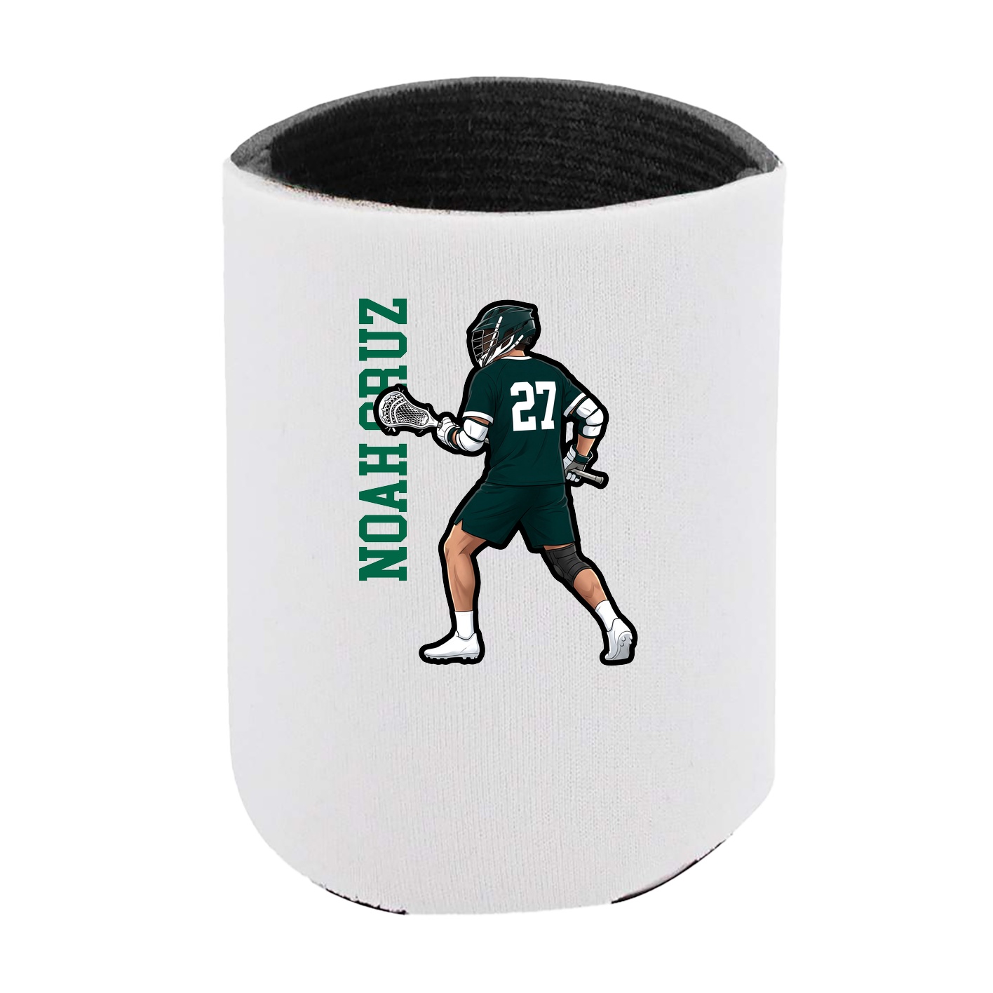 Can Holder — Name Vertical in White