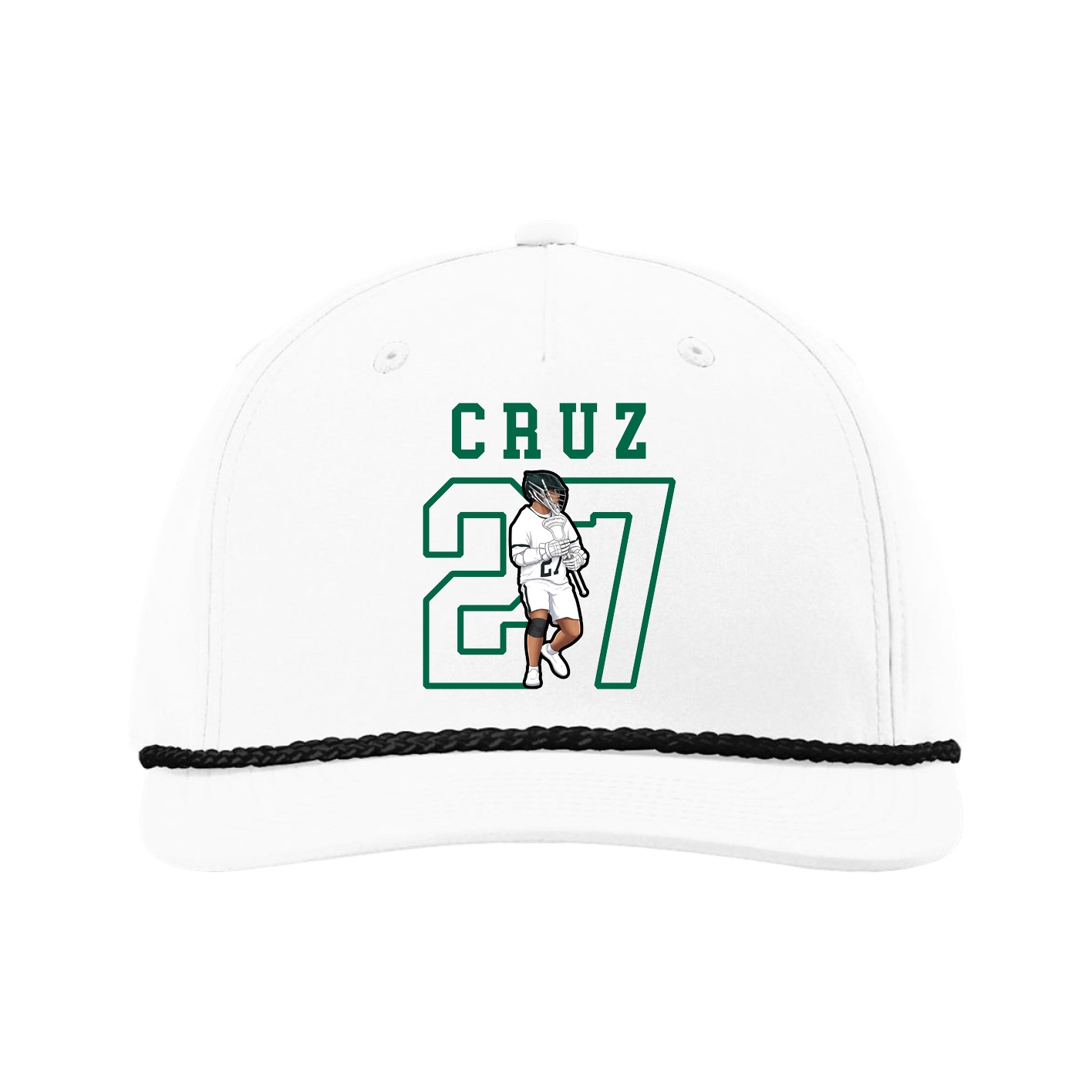 Five-Panel Classic Rope Cap — Shirsey in White