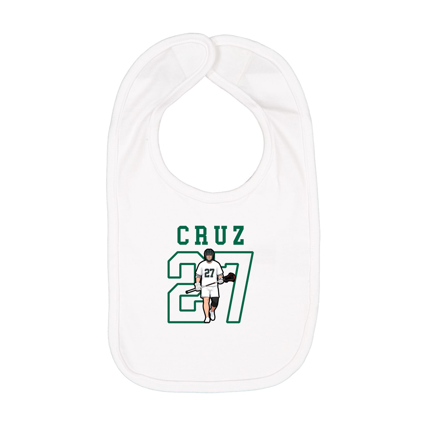 Infant Bib — Shirsey in White