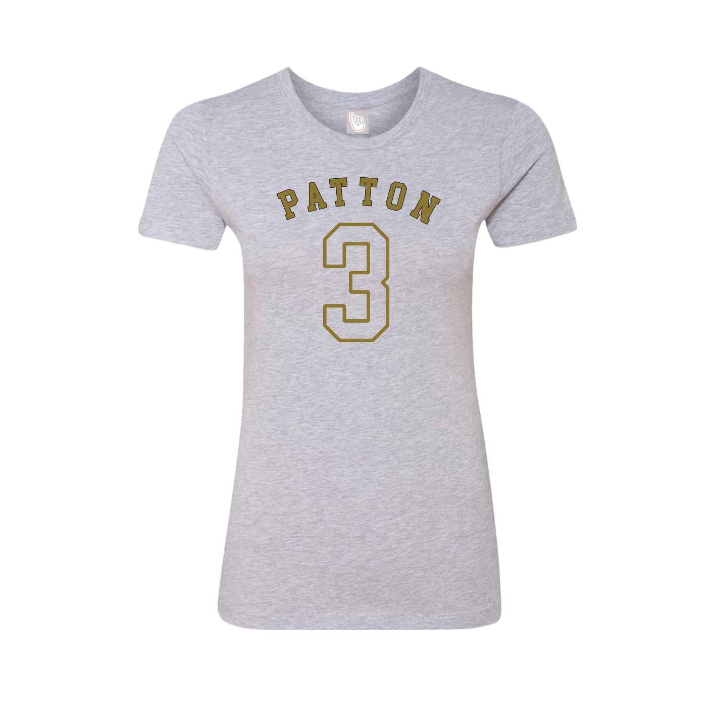 Fitted Women's Tee — Shirsey Arch in Grey