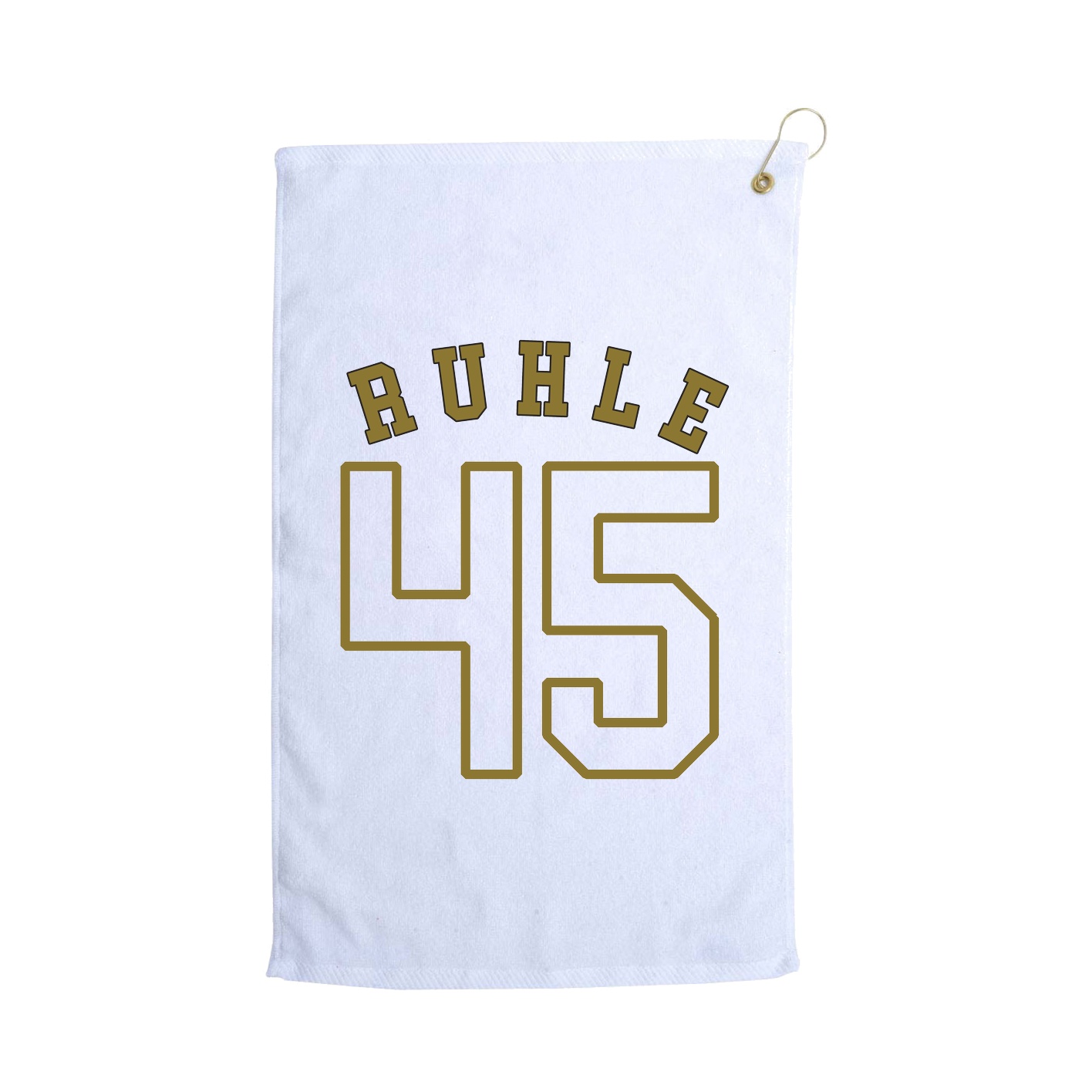 Golf Towel — Shirsey Arch in White