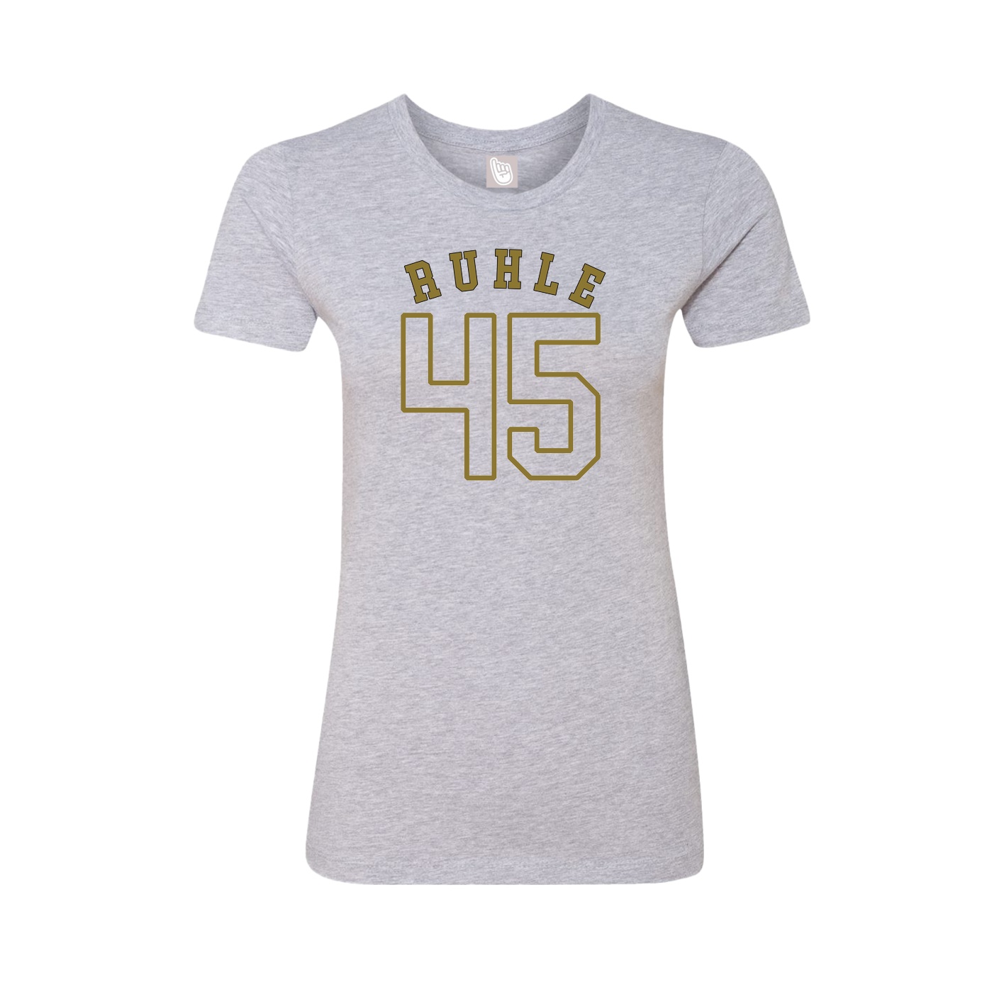 Fitted Women's Tee — Shirsey Arch in Grey