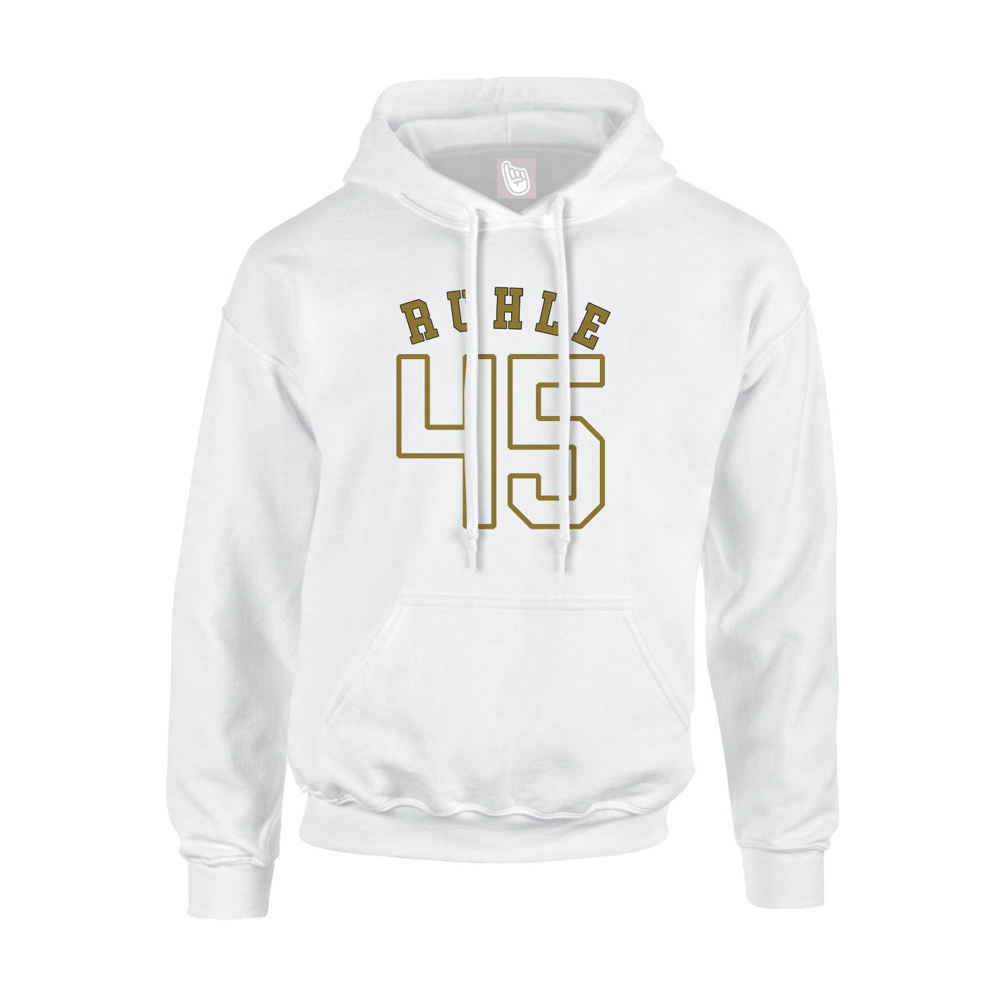 Youth Hoodie — Shirsey Arch in White