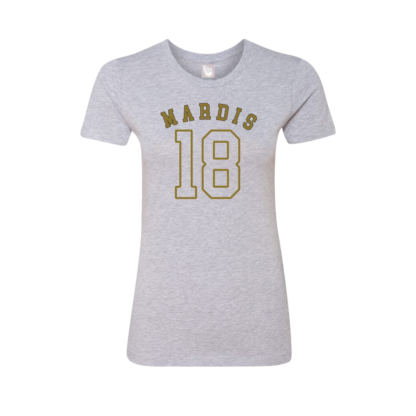 Fitted Women's Tee — Shirsey Arch in Grey