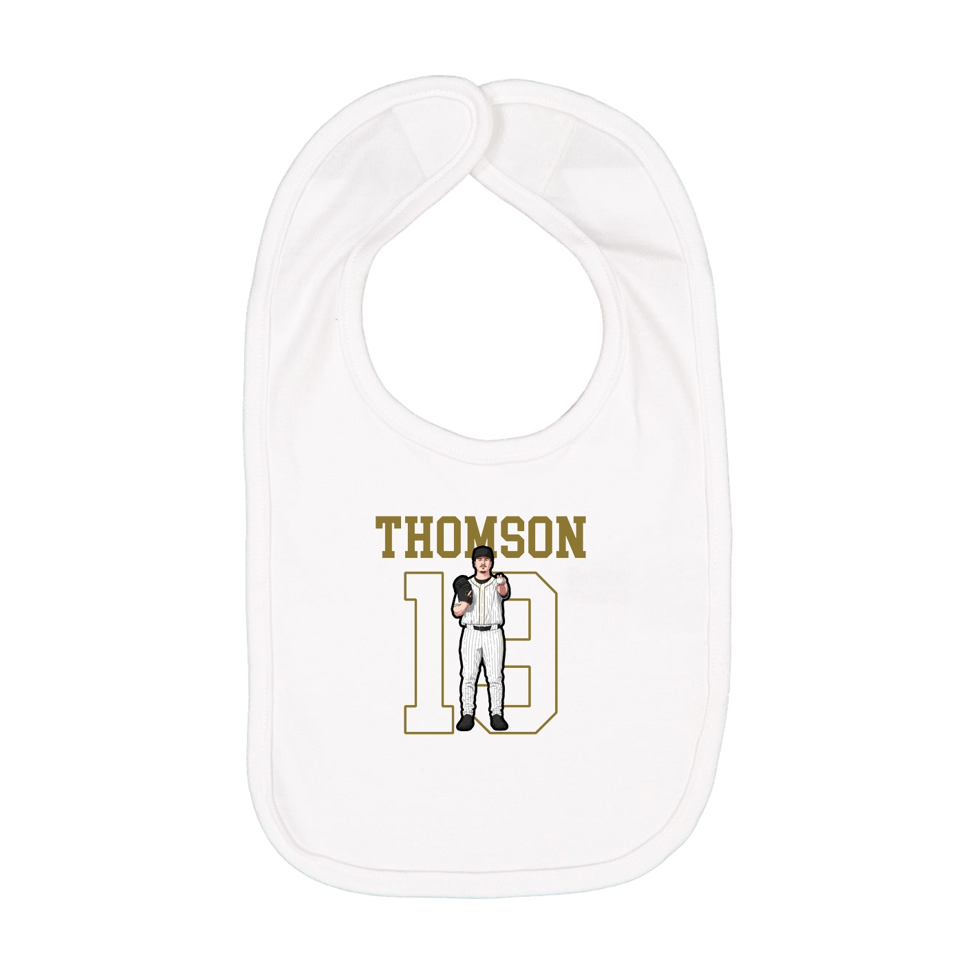 Infant Bib — Shirsey in White