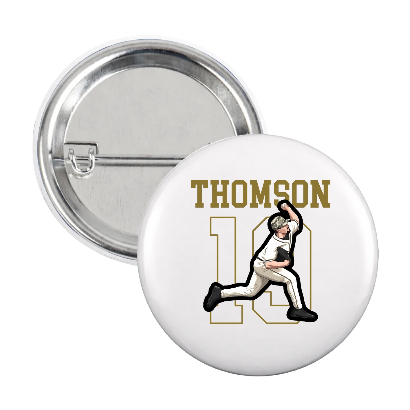 Game Day Button — Shirsey in White