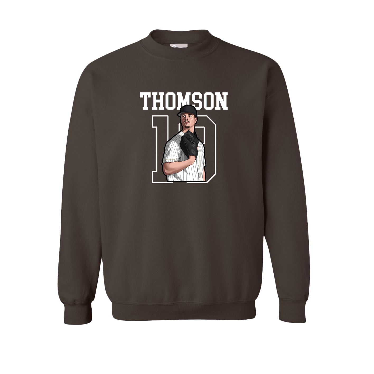Fleece Crew — Shirsey in Brown