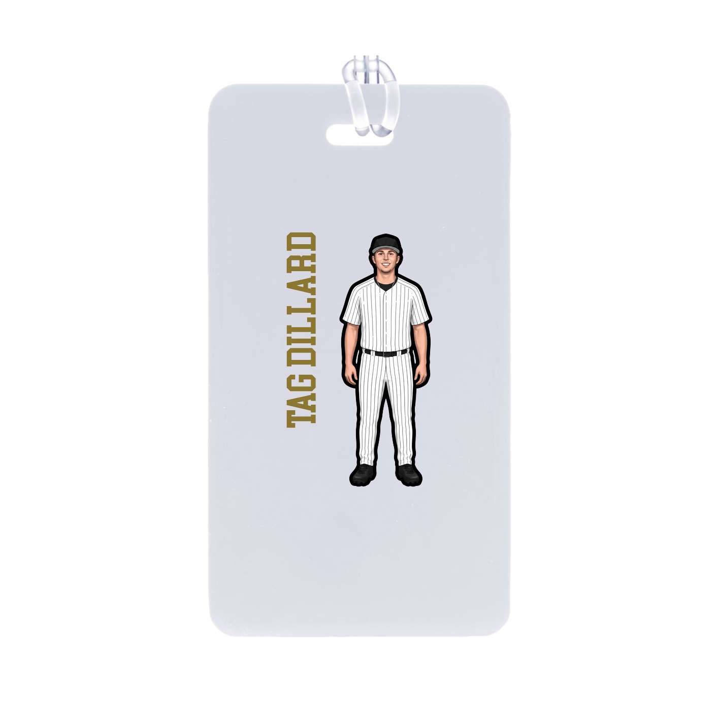 Bag Tag — Name Vertical in Classic