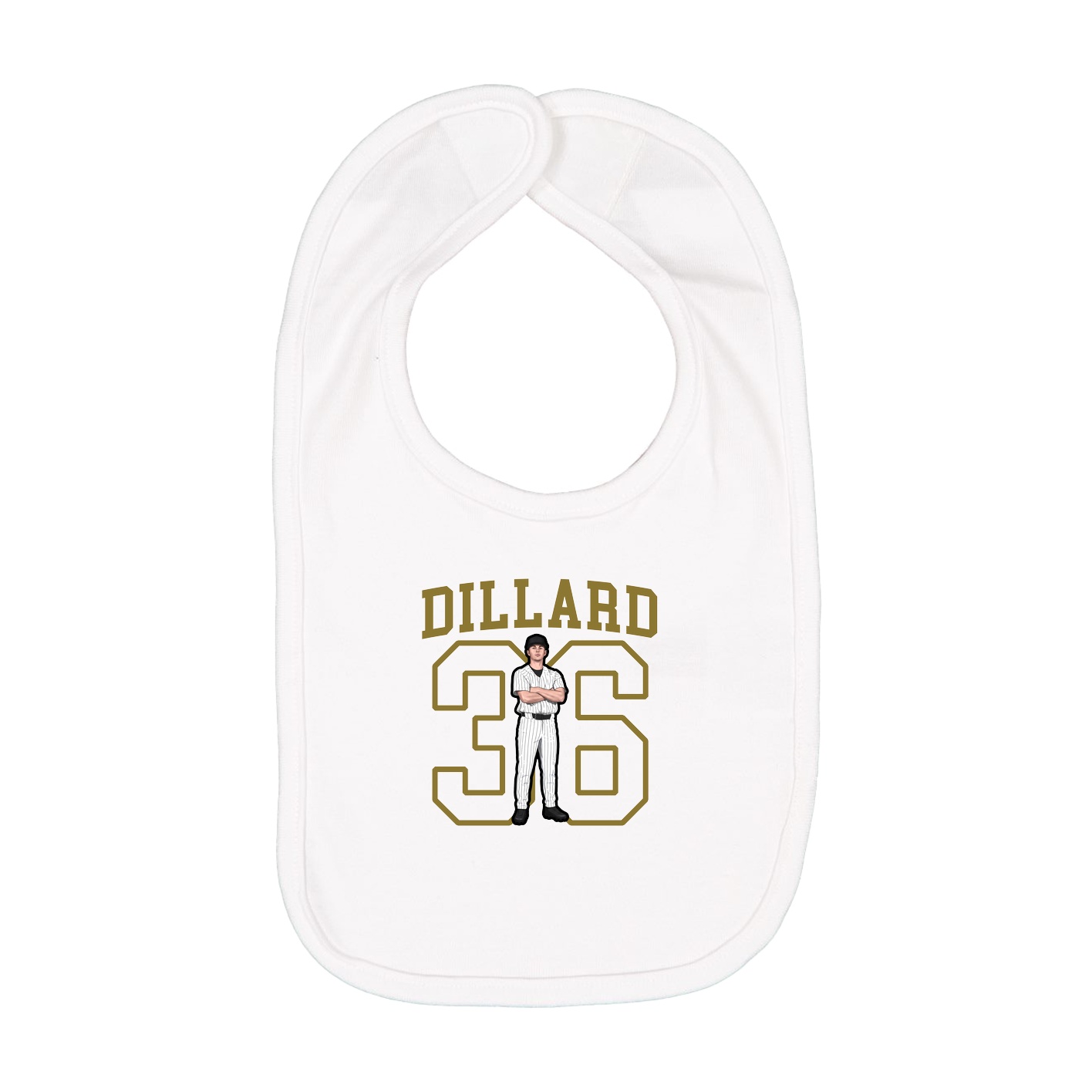 Infant Bib — Shirsey in White