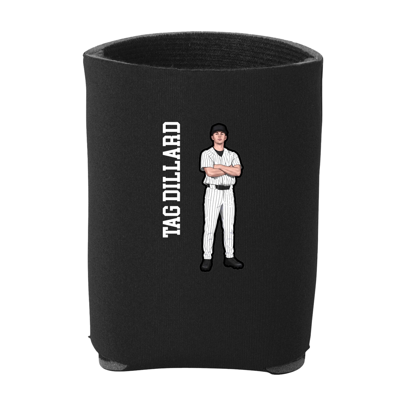 Can Holder — Name Vertical in Black