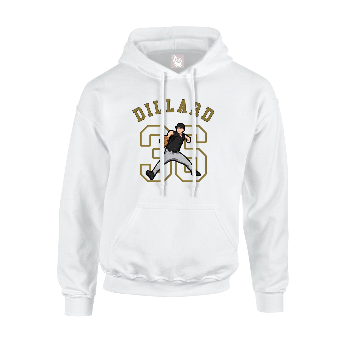 Youth Hoodie — Shirsey Arch in White