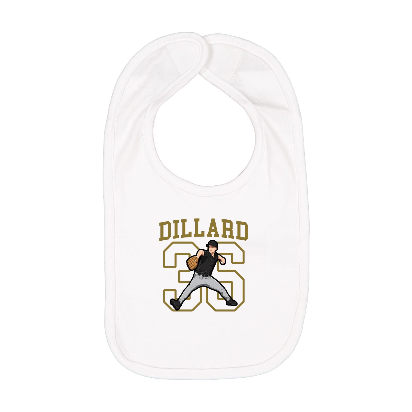 Infant Bib — Shirsey in White