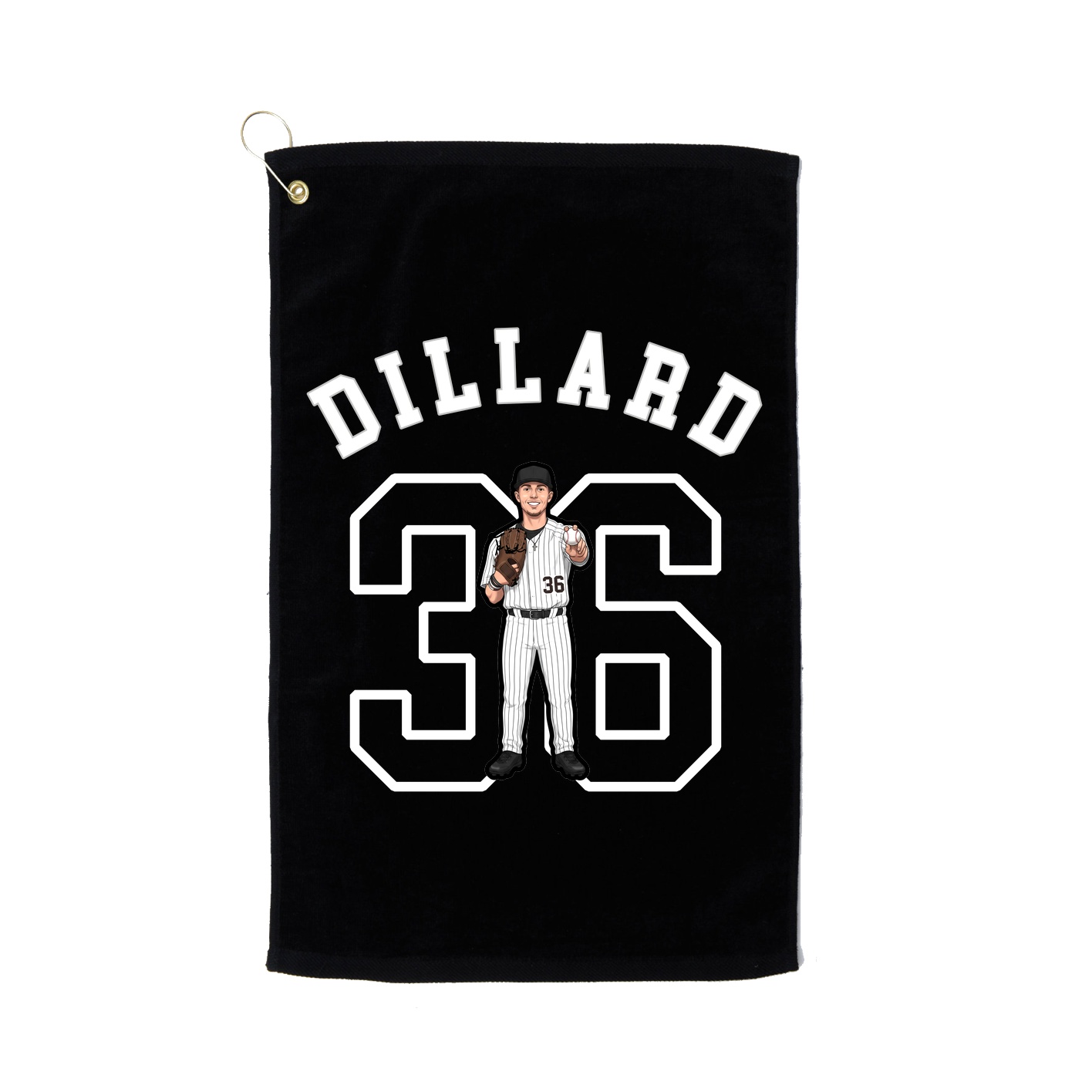 Golf Towel — Shirsey Arch in Black