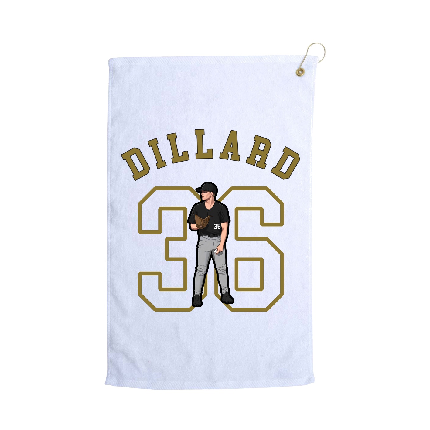 Golf Towel — Shirsey Arch in White