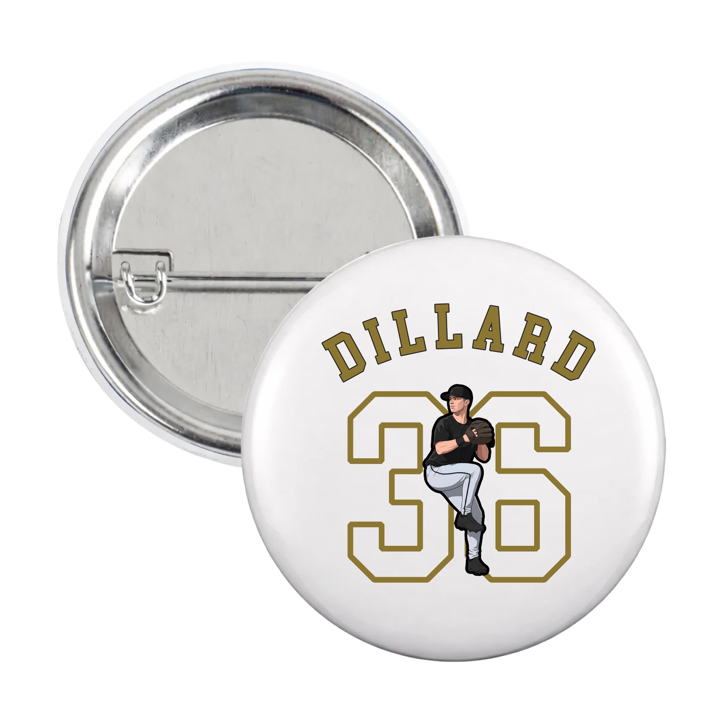 Game Day Button — Shirsey Arch in White