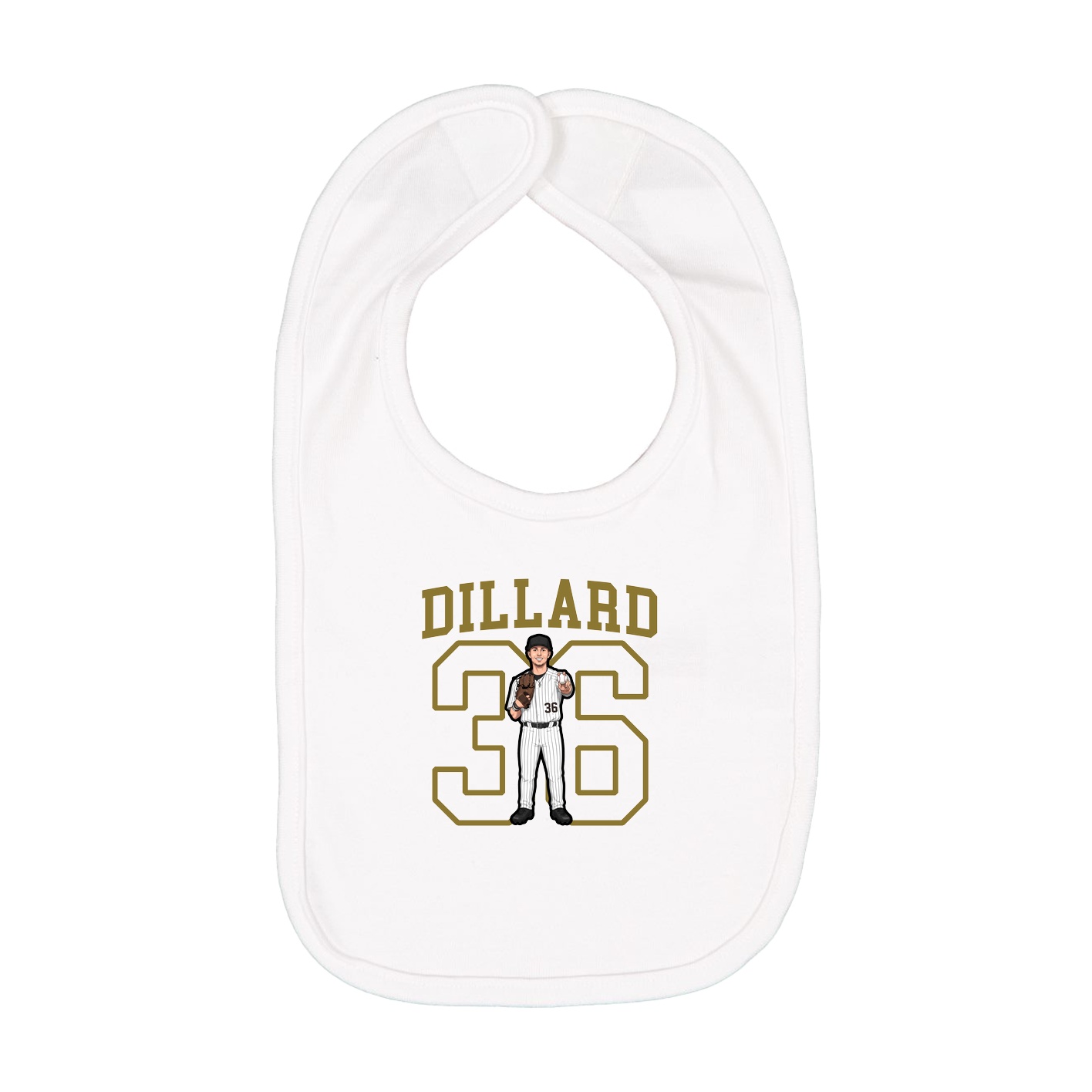 Infant Bib — Shirsey in White