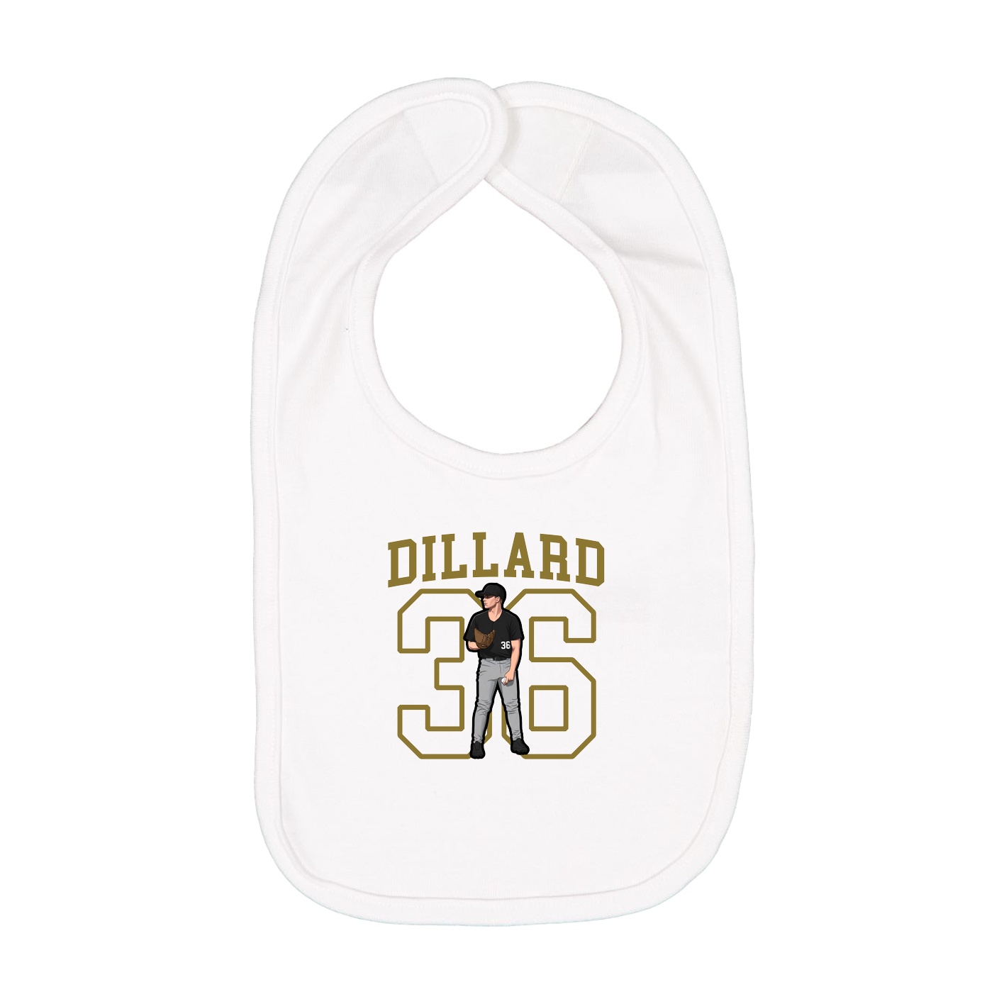 Infant Bib — Shirsey in White