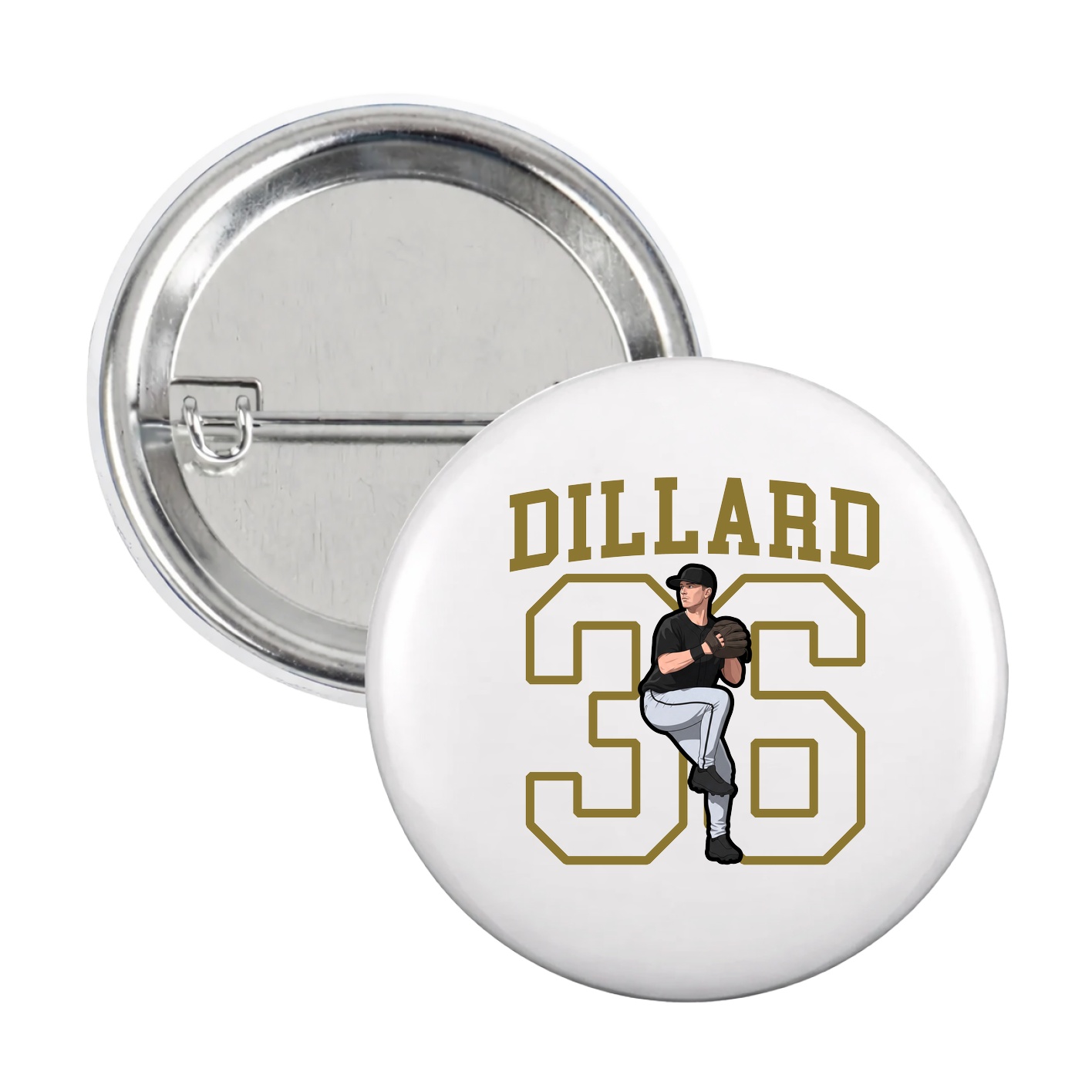 Game Day Button — Shirsey in White