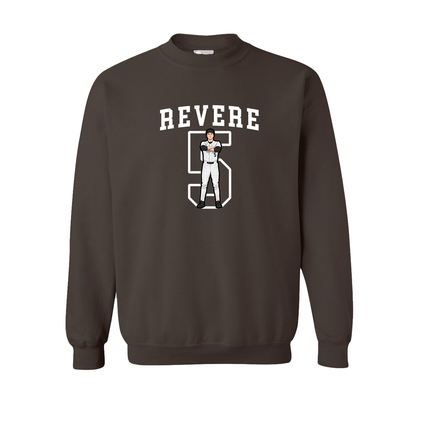 Fleece Crew — Shirsey in Brown